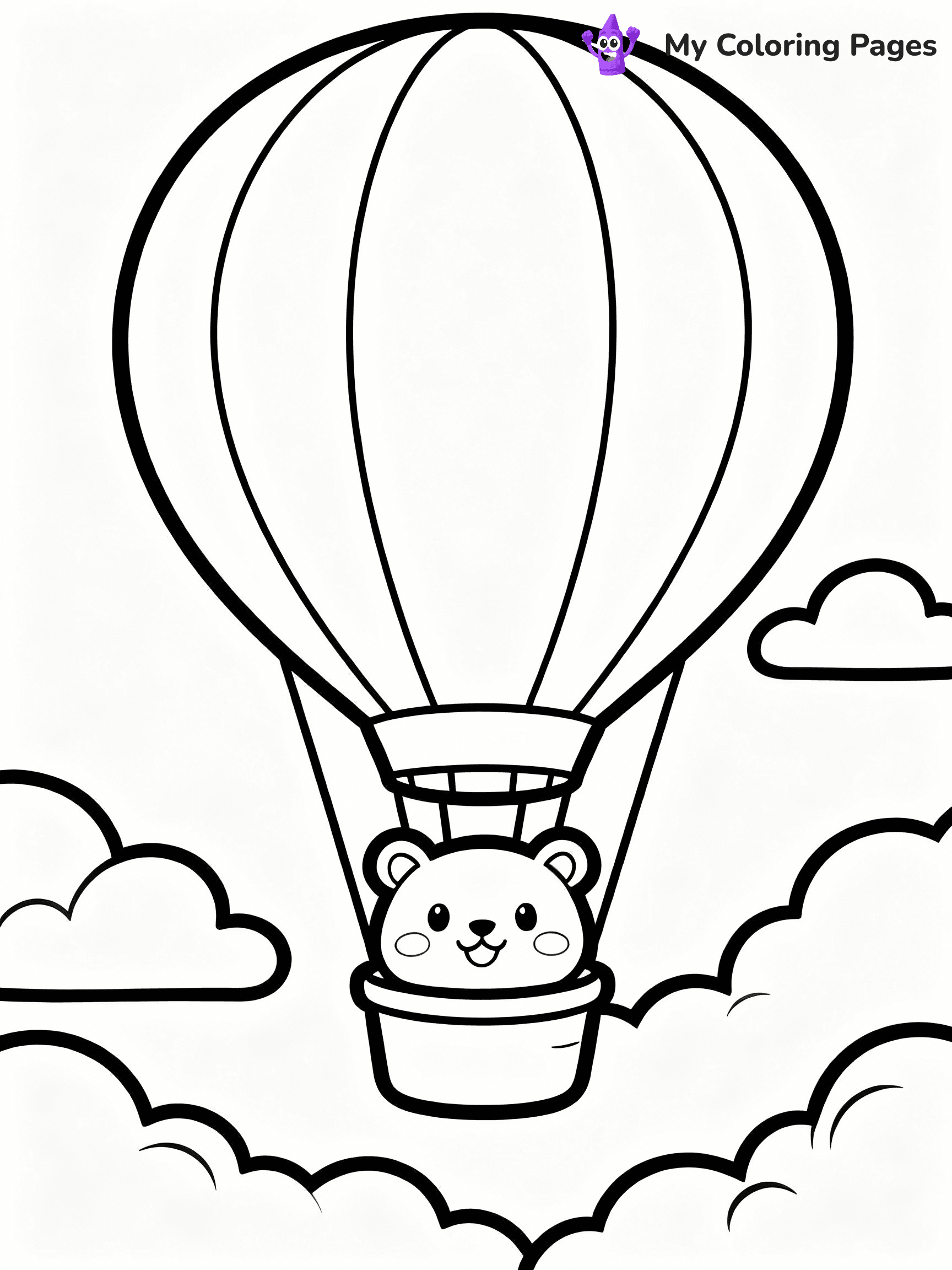 Hot Air Balloon Coloring Pages - 36