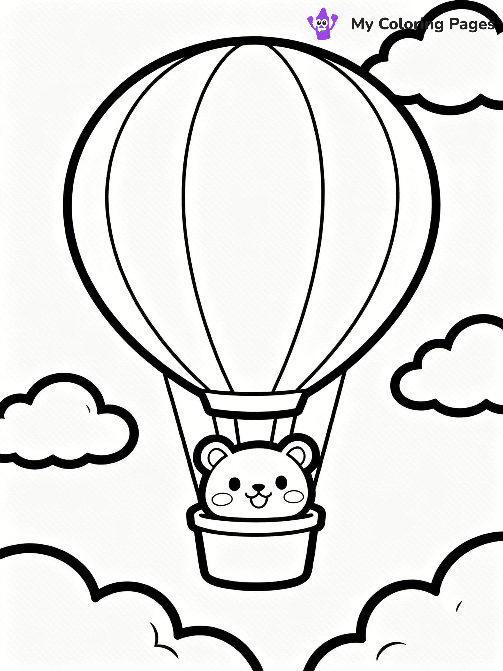 Hot Air Balloon Coloring Pages - 35