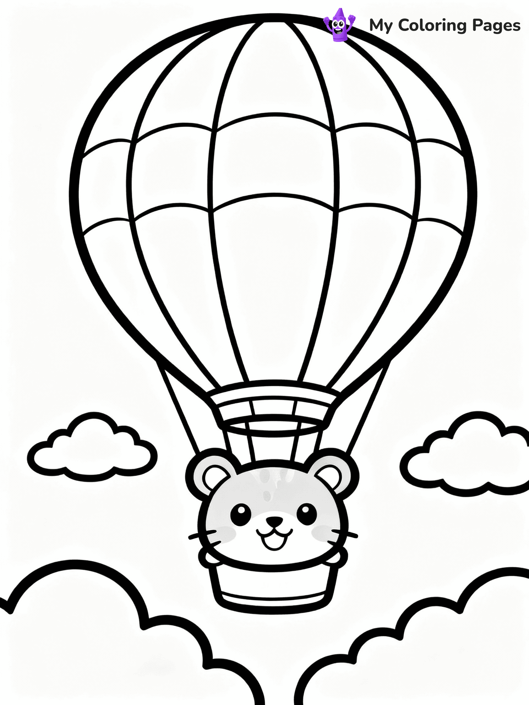 Hot Air Balloon Coloring Pages - 33