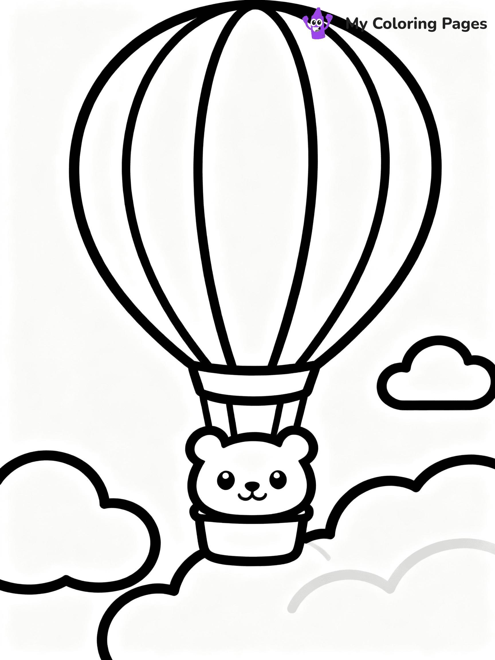 Hot Air Balloon Coloring Pages - 31