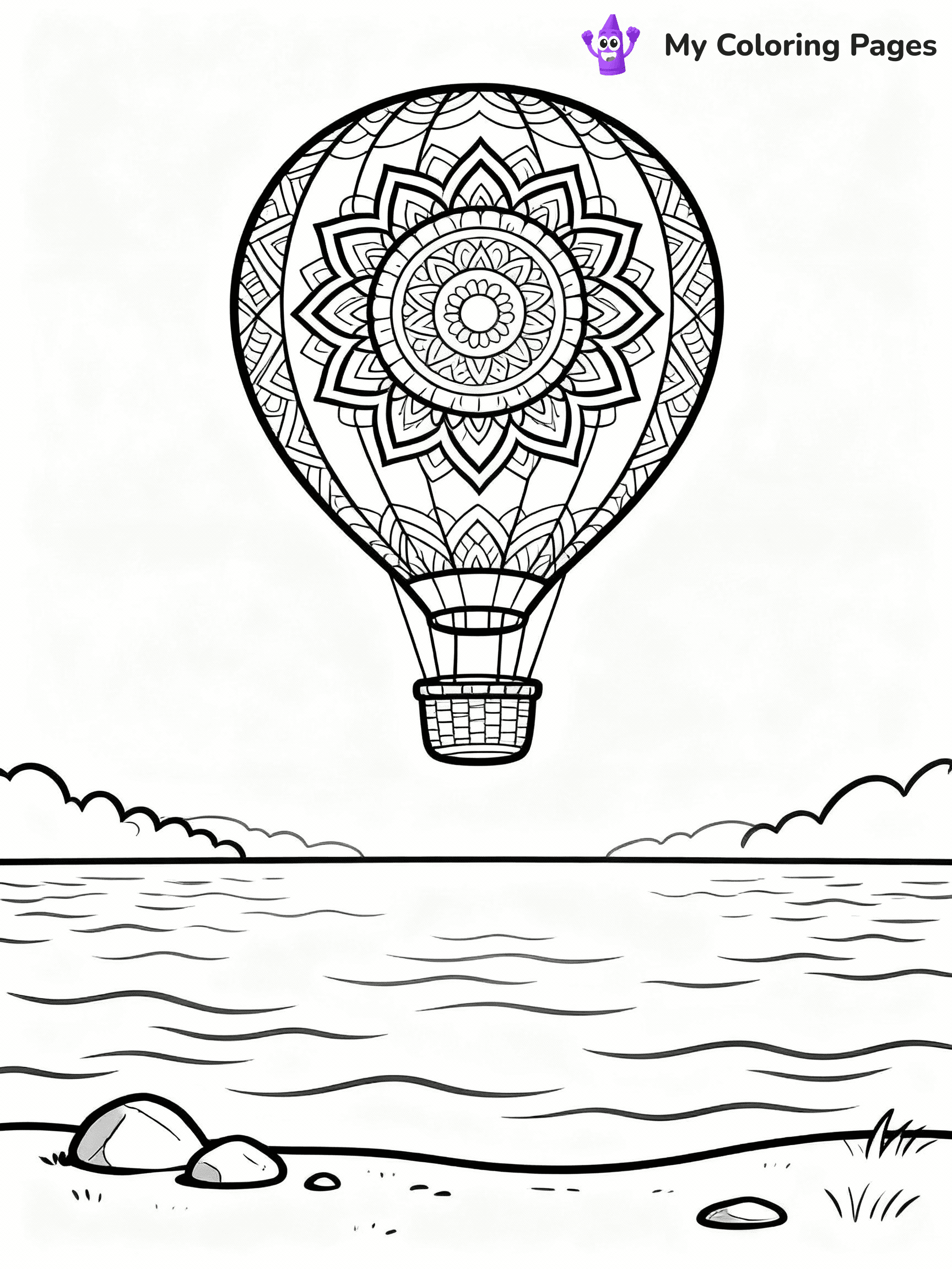 Hot Air Balloon Coloring Pages - 30