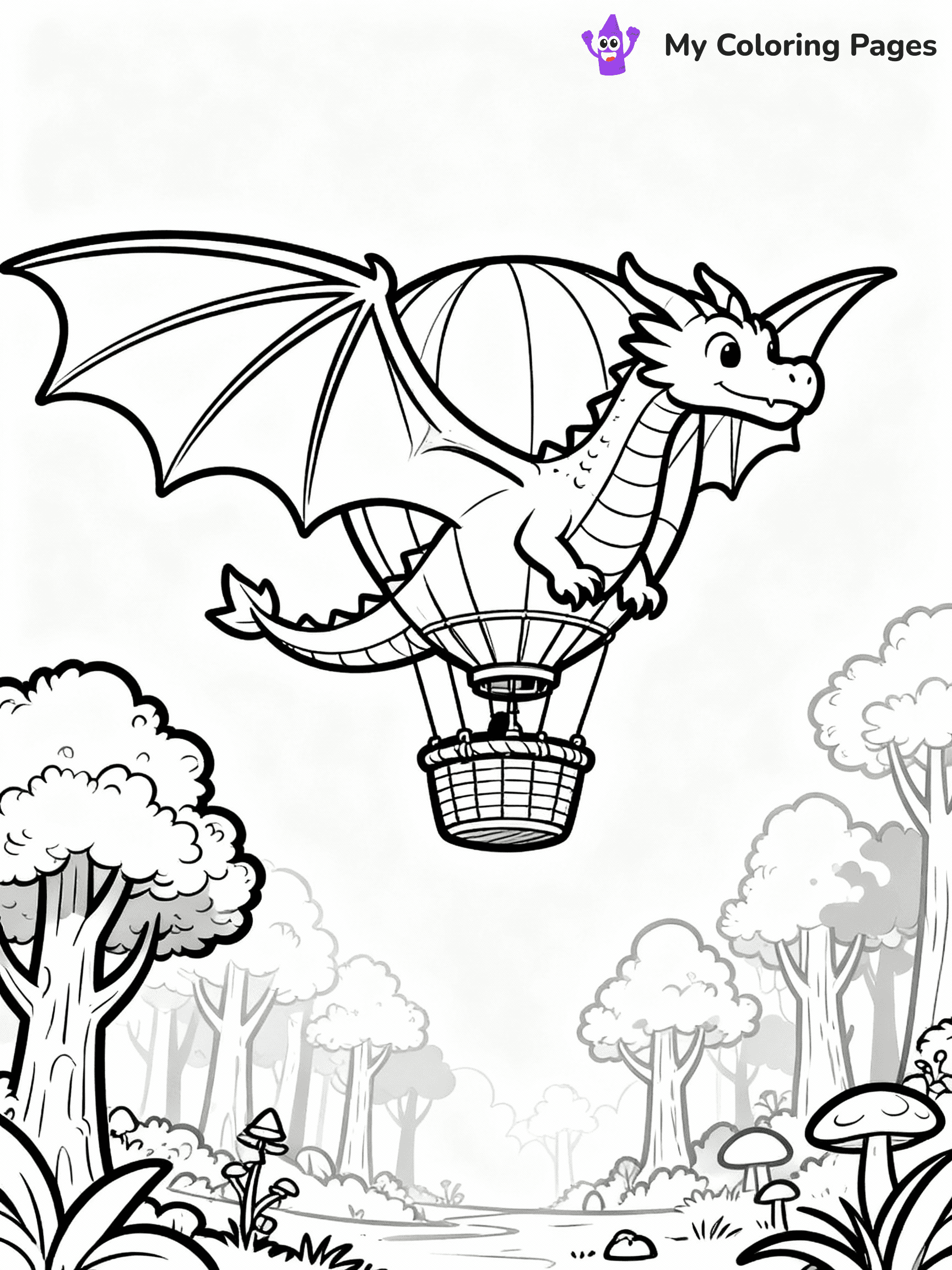 Hot Air Balloon Coloring Pages - 18