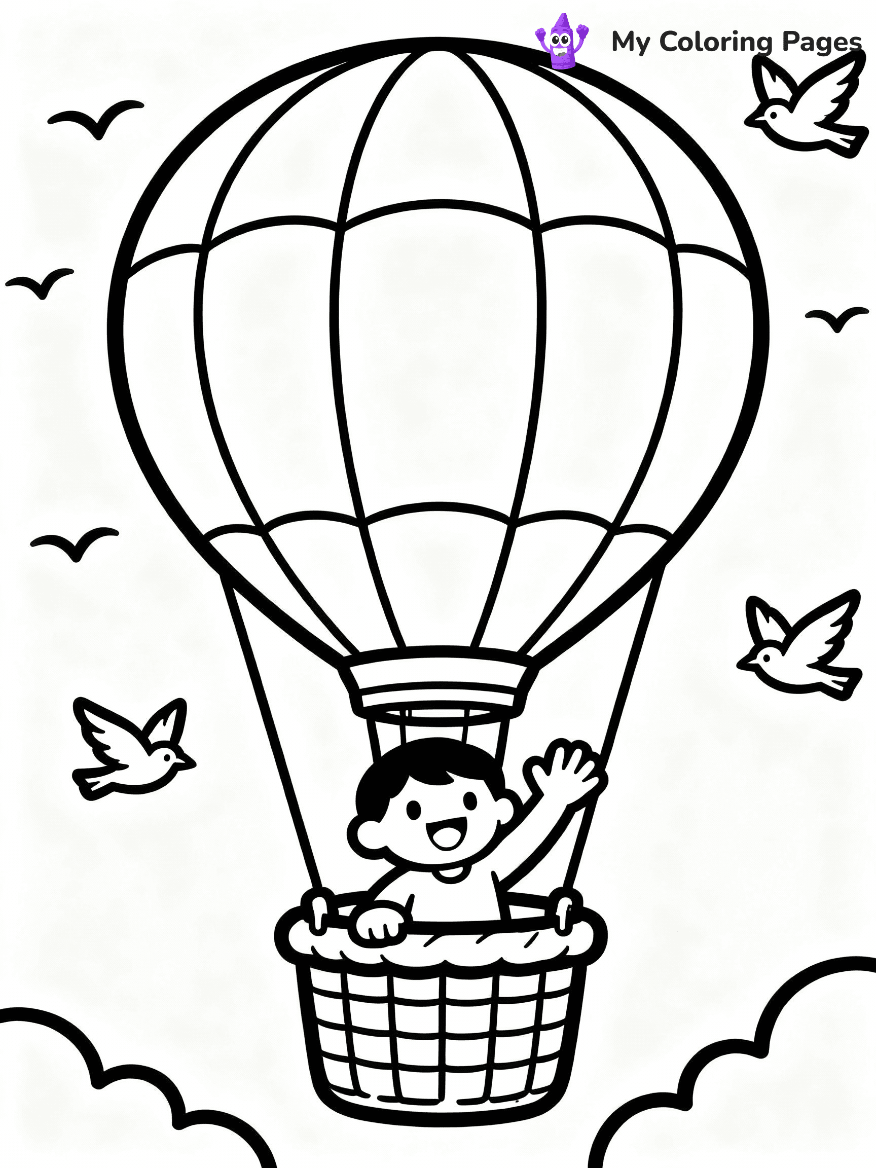 Hot Air Balloon Coloring Pages - 16