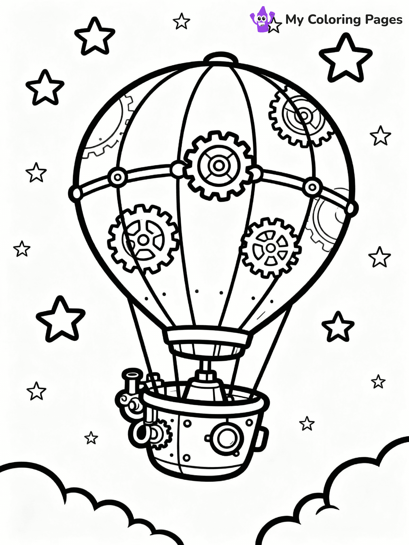 Hot Air Balloon Coloring Pages - 5