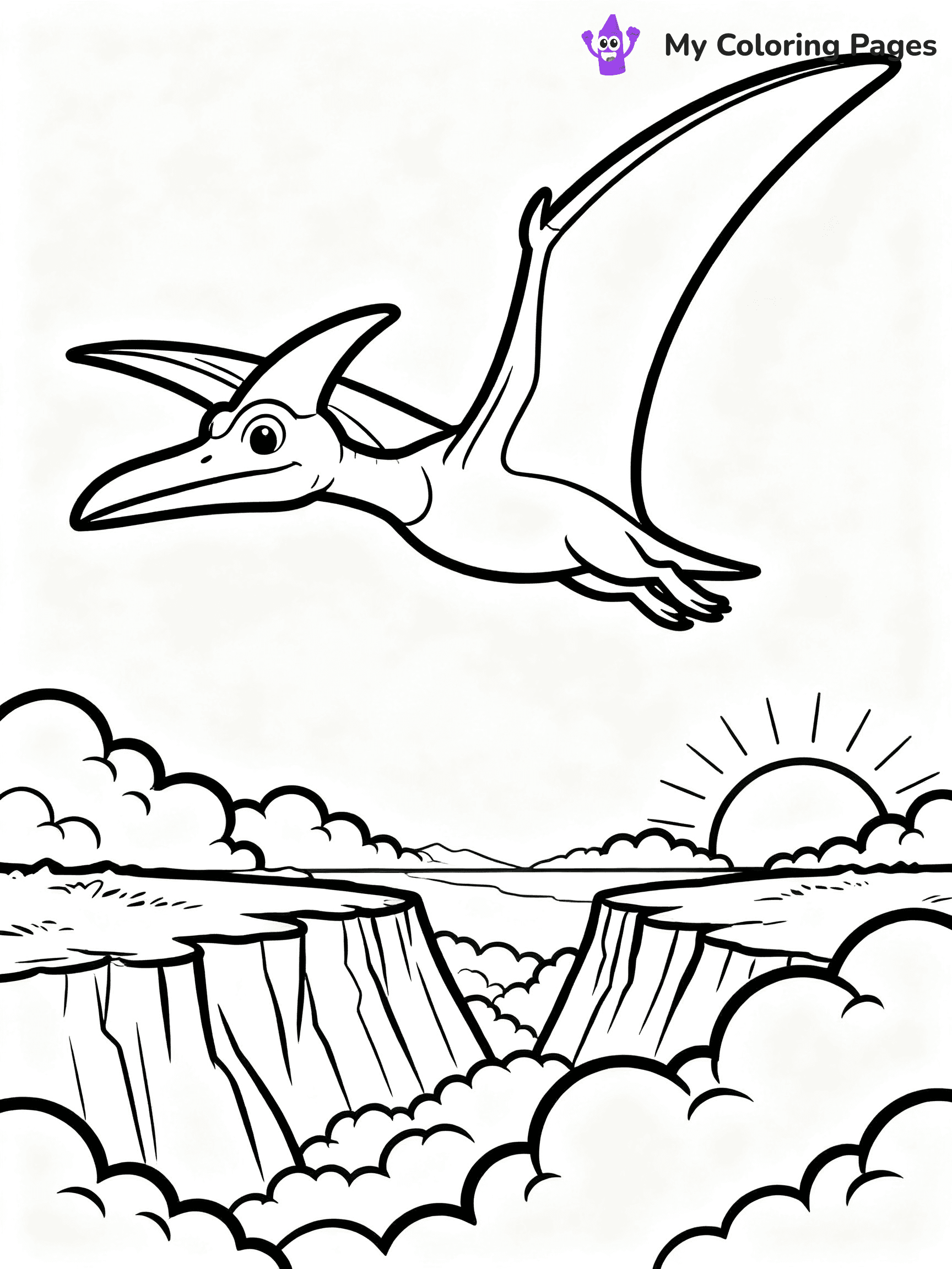 Pterodactyl Coloring Pages - 28