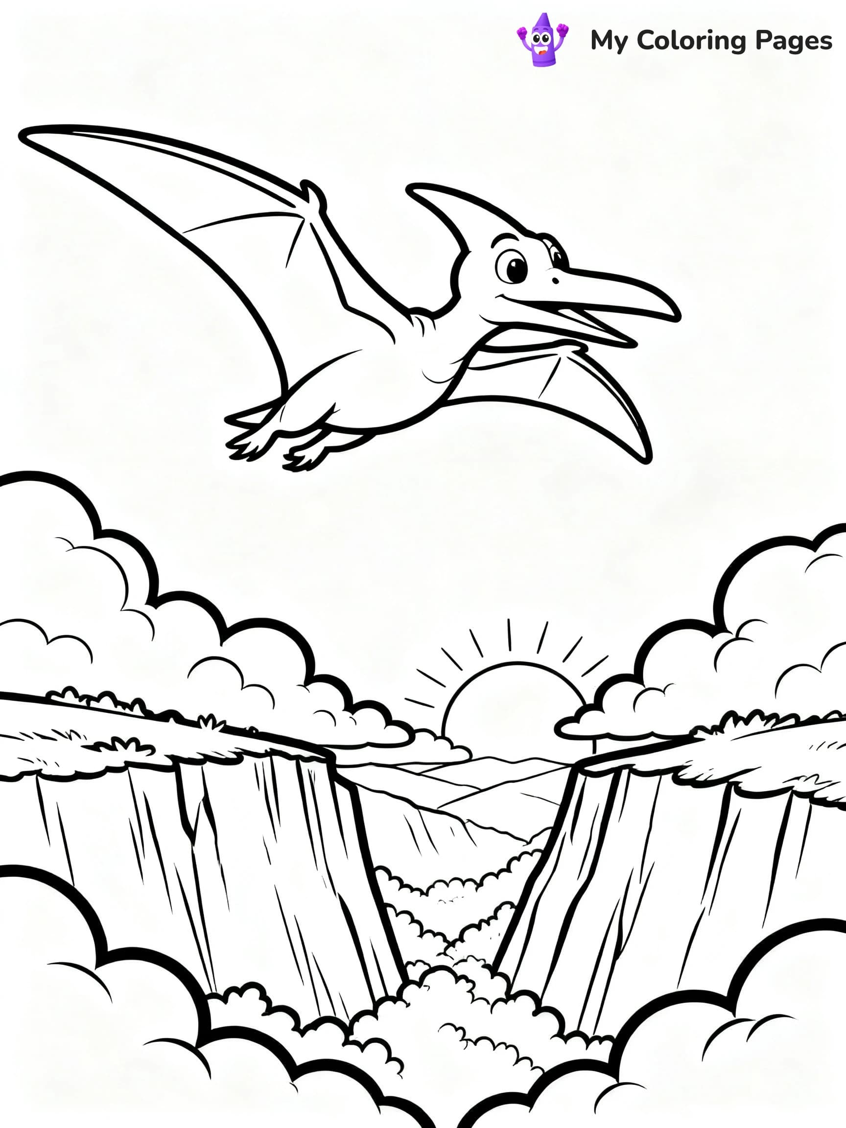 Pterodactyl Coloring Pages - 24