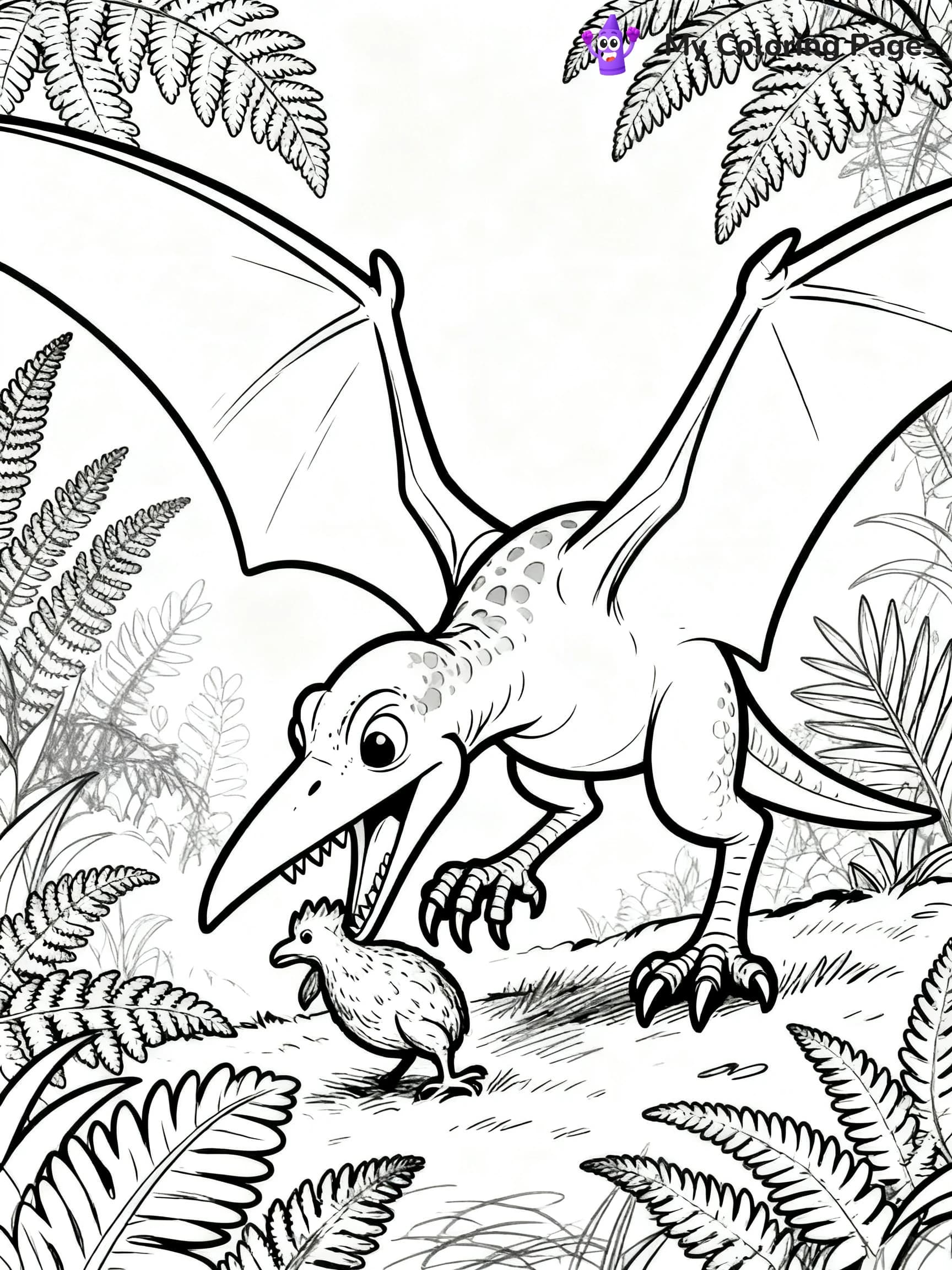 Pterodactyl Coloring Pages - 19