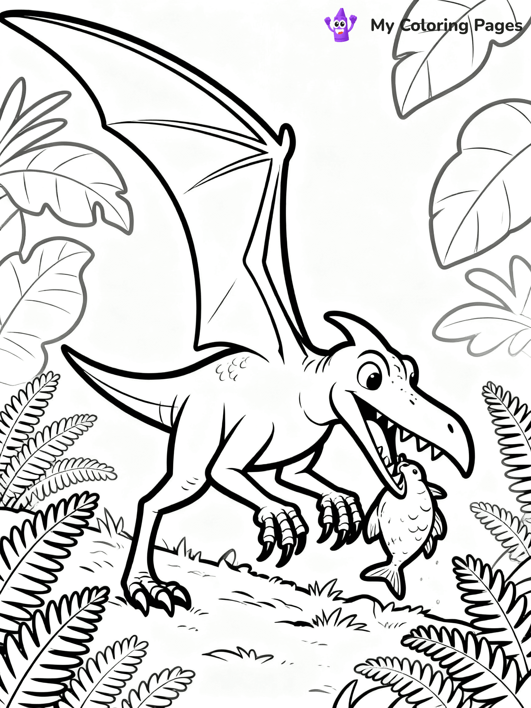 Pterodactyl Coloring Pages - 18