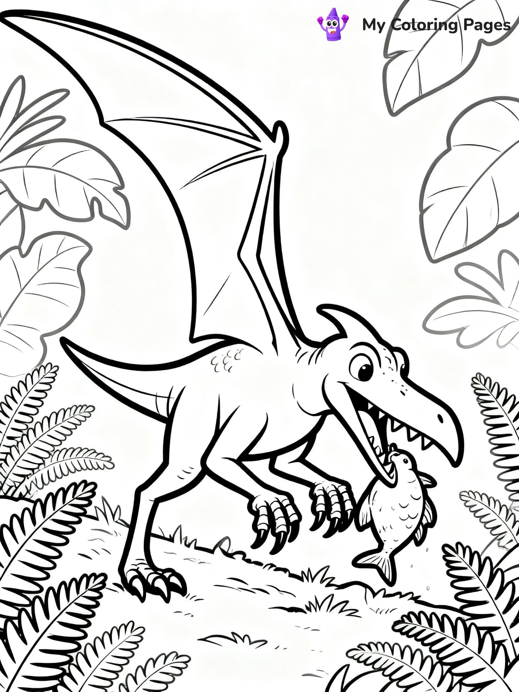 Pterodactyl Coloring Pages - 18