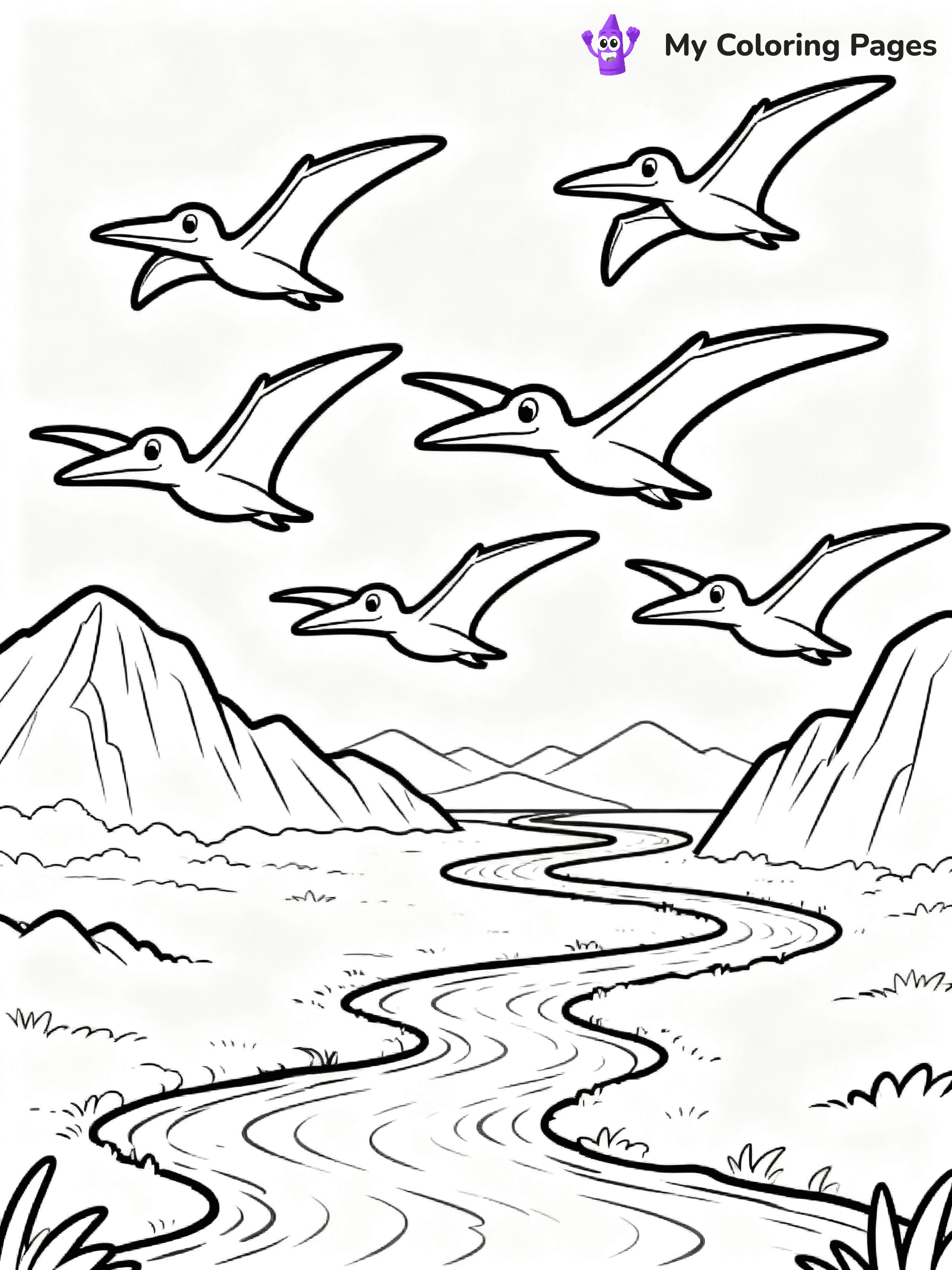 Pterodactyl Coloring Pages - 15