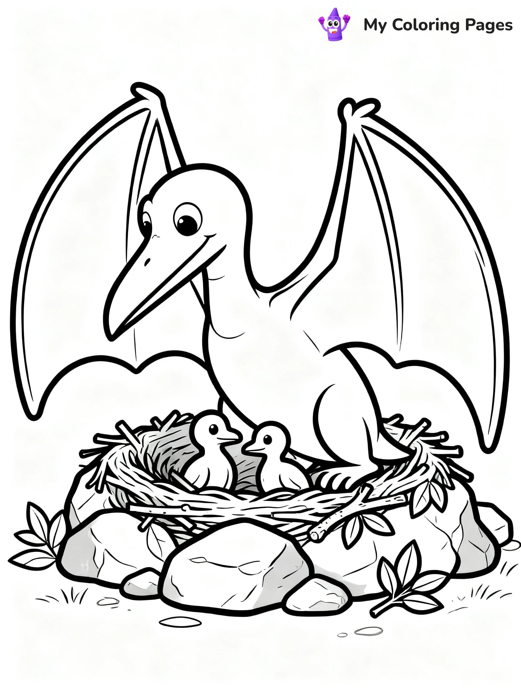 Pterodactyl Coloring Pages - 11