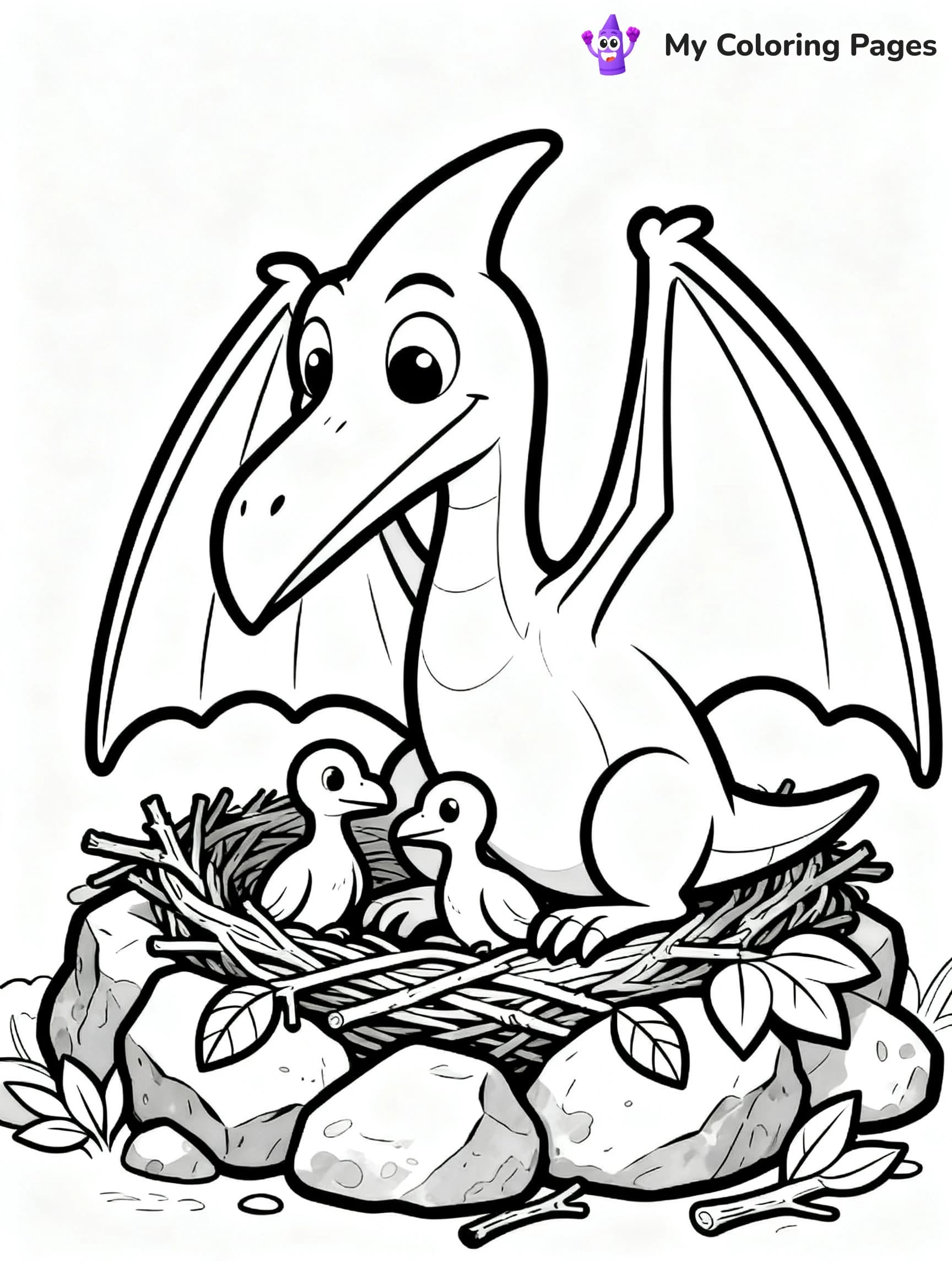 Pterodactyl Coloring Pages - 10