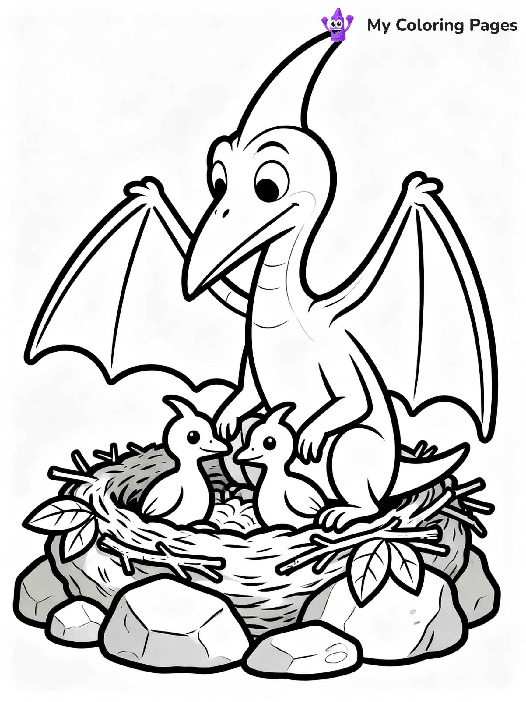 Pterodactyl Coloring Pages - 9