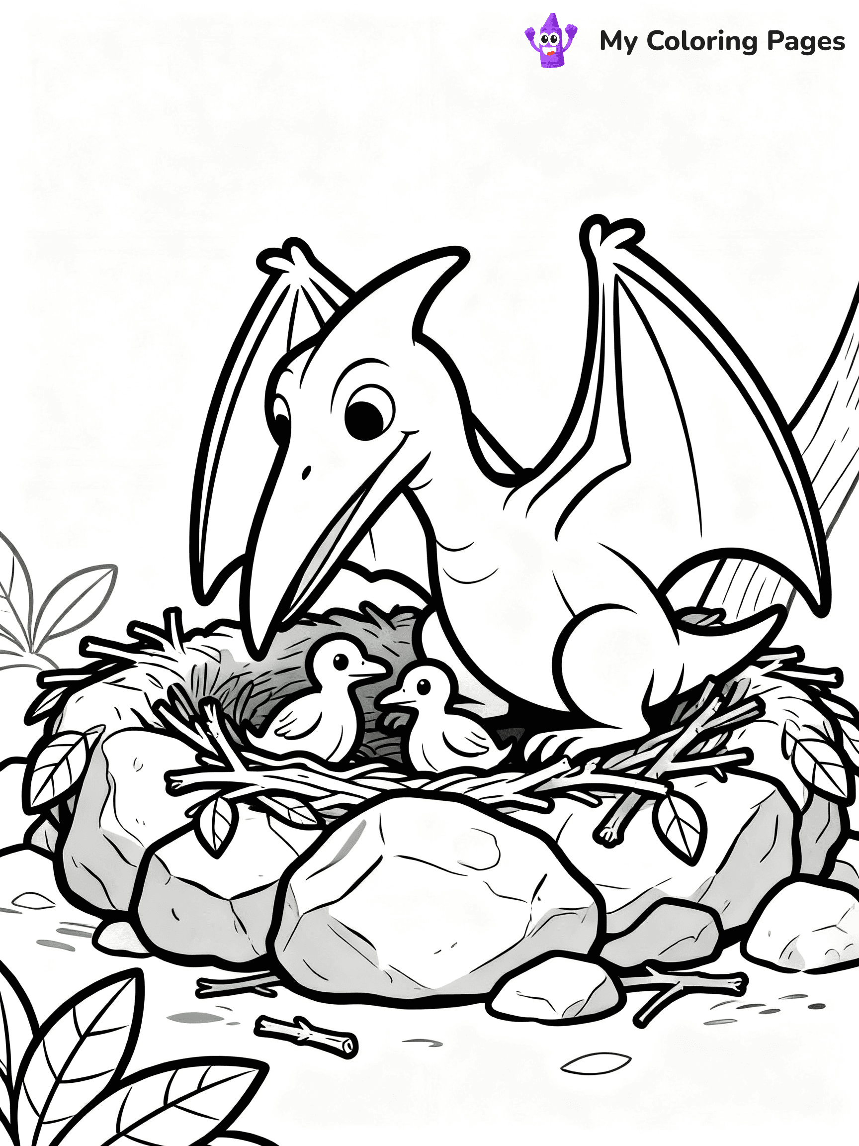 Pterodactyl Coloring Pages - 8