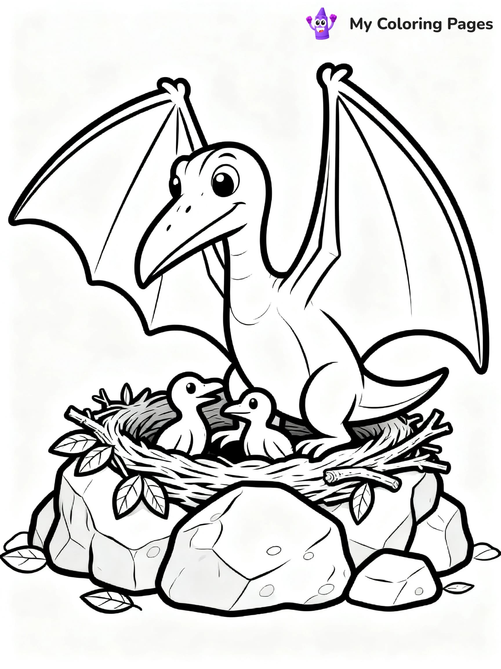 Pterodactyl Coloring Pages - 7