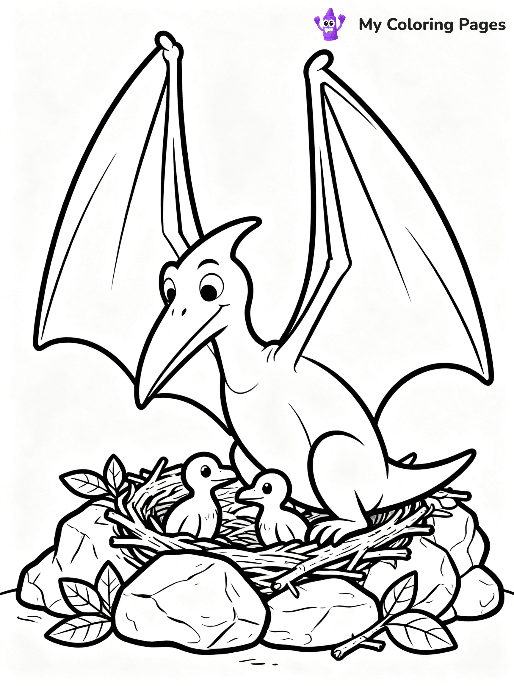 Pterodactyl Coloring Pages - 6