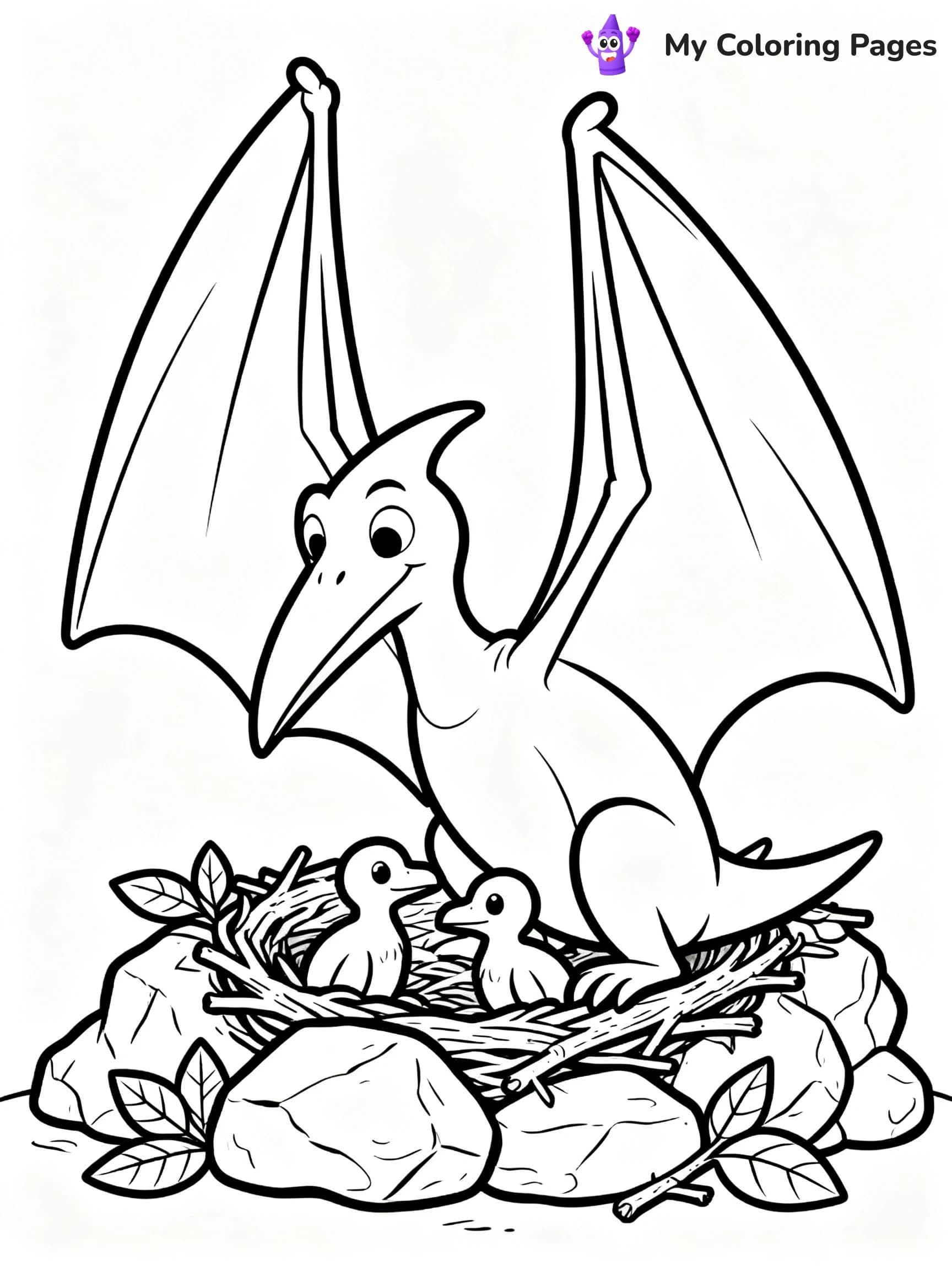 Pterodactyl Coloring Pages - 6