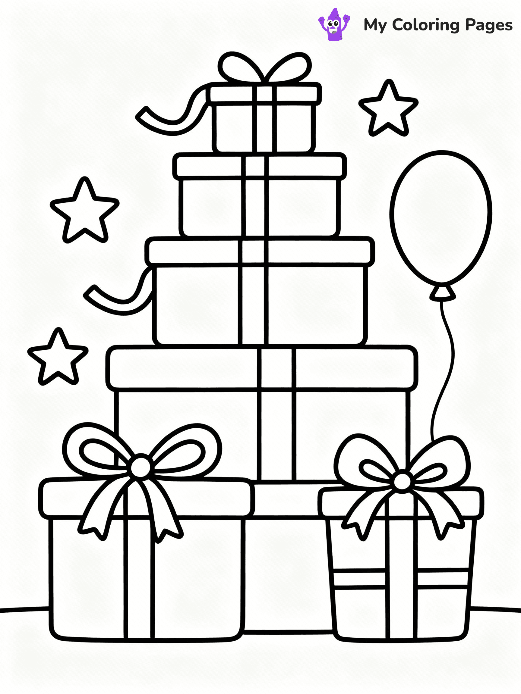 ⚠️ CRITICAL REQUIREMENT - ABSOLUTE BLACK AND WHITE ONLY ⚠️
This MUST be a BLACK AND WHITE line drawing ONLY. NO COLORS whatsoever.
- ONLY pure black lines (#000000) on pure white background (#FFFFFF)
- ABSOLUTELY NO colors, NO shading, NO gradients, NO grayscale
- If there are ANY colors in the output, the image is REJECTED
- This is a COLORING PAGE - meant to be COLORED IN by children
- The output must be UNCOLORED line art ready for coloring
⚠️ SUBJECT TO DRAW: Fun presents stacked high, ribbons and bows, festive decorations, outline style
(REMEMBER: Output must be BLACK AND WHITE line art only, NOT colored!)
# COLORING PAGE: BLACK OUTLINES ONLY - WHITE BACKGROUND MANDATORY
Create a **coloring book page** using EXACTLY two values: black lines, white space.
## NON-NEGOTIABLE BINARY RULES
- **ONLY #000000 (black) and #FFFFFF (white)** - NO other values exist
- **EVERY PIXEL = BLACK OR WHITE** - no gray/shading/antialiasing
- **WHITE BACKGROUND MANDATORY** - entire canvas stays white
- **ALL SHAPES HOLLOW** - everything is empty outlines waiting to be colored
- **FORBIDDEN:** fills, shading, gradients, patterns, textures, colors
- **NO SOLID REGIONS** - if it's not a thin line, it's wrong
## Universal Line Standards
- Black outlines ONLY - thin, uniform weight
- Every shape completely empty inside
- Closed contours suitable for coloring
- Simple flat illustration - zero depth/3D/realism
- **Style:** Whimsical Doodle Art Alley - rounded, friendly outlines (unless specified)
## Everything = Outline Only
- Characters/animals: hollow shapes
- Objects/clothing: empty contours
- Backgrounds/scenery: line work only
- Natural elements: outlined forms
- Dark/night areas: don't exist (use outlined symbols)
- Textures/patterns: convert to simple lines
## The Test
Can a child color EVERY white space with crayons? If any area is pre-filled/shaded/gray or colored in, it FAILS. Every shape must be waiting to receive color.
**FINAL OUTPUT**: Binary coloring page. Black lines define shapes. White spaces ready for coloring. Nothing else exists. No exceptions. Print-ready.
⚠️ FINAL REMINDER: Draw the subject "Fun presents stacked high, ribbons and bows, festive decorations, outline style" as BLACK AND WHITE line art. Zero colors in output.