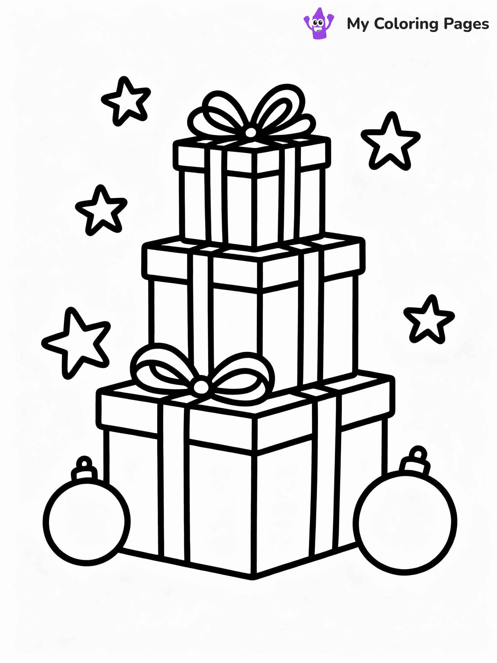 ⚠️ CRITICAL REQUIREMENT - ABSOLUTE BLACK AND WHITE ONLY ⚠️
This MUST be a BLACK AND WHITE line drawing ONLY. NO COLORS whatsoever.
- ONLY pure black lines (#000000) on pure white background (#FFFFFF)
- ABSOLUTELY NO colors, NO shading, NO gradients, NO grayscale
- If there are ANY colors in the output, the image is REJECTED
- This is a COLORING PAGE - meant to be COLORED IN by children
- The output must be UNCOLORED line art ready for coloring
⚠️ SUBJECT TO DRAW: Fun presents stacked high, ribbons and bows, festive decorations, outline style
(REMEMBER: Output must be BLACK AND WHITE line art only, NOT colored!)
# COLORING PAGE: BLACK OUTLINES ONLY - WHITE BACKGROUND MANDATORY
Create a **coloring book page** using EXACTLY two values: black lines, white space.
## NON-NEGOTIABLE BINARY RULES
- **ONLY #000000 (black) and #FFFFFF (white)** - NO other values exist
- **EVERY PIXEL = BLACK OR WHITE** - no gray/shading/antialiasing
- **WHITE BACKGROUND MANDATORY** - entire canvas stays white
- **ALL SHAPES HOLLOW** - everything is empty outlines waiting to be colored
- **FORBIDDEN:** fills, shading, gradients, patterns, textures, colors
- **NO SOLID REGIONS** - if it's not a thin line, it's wrong
## Universal Line Standards
- Black outlines ONLY - thin, uniform weight
- Every shape completely empty inside
- Closed contours suitable for coloring
- Simple flat illustration - zero depth/3D/realism
- **Style:** Whimsical Doodle Art Alley - rounded, friendly outlines (unless specified)
## Everything = Outline Only
- Characters/animals: hollow shapes
- Objects/clothing: empty contours
- Backgrounds/scenery: line work only
- Natural elements: outlined forms
- Dark/night areas: don't exist (use outlined symbols)
- Textures/patterns: convert to simple lines
## The Test
Can a child color EVERY white space with crayons? If any area is pre-filled/shaded/gray or colored in, it FAILS. Every shape must be waiting to receive color.
**FINAL OUTPUT**: Binary coloring page. Black lines define shapes. White spaces ready for coloring. Nothing else exists. No exceptions. Print-ready.
⚠️ FINAL REMINDER: Draw the subject "Fun presents stacked high, ribbons and bows, festive decorations, outline style" as BLACK AND WHITE line art. Zero colors in output.