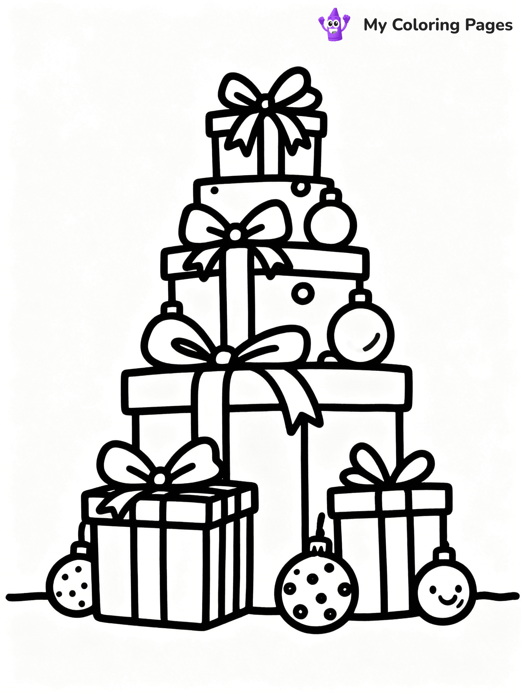 ⚠️ CRITICAL REQUIREMENT - ABSOLUTE BLACK AND WHITE ONLY ⚠️
This MUST be a BLACK AND WHITE line drawing ONLY. NO COLORS whatsoever.
- ONLY pure black lines (#000000) on pure white background (#FFFFFF)
- ABSOLUTELY NO colors, NO shading, NO gradients, NO grayscale
- If there are ANY colors in the output, the image is REJECTED
- This is a COLORING PAGE - meant to be COLORED IN by children
- The output must be UNCOLORED line art ready for coloring
⚠️ SUBJECT TO DRAW: Fun presents stacked high, ribbons and bows, festive decorations, outline style
(REMEMBER: Output must be BLACK AND WHITE line art only, NOT colored!)
# COLORING PAGE: BLACK OUTLINES ONLY - WHITE BACKGROUND MANDATORY
Create a **coloring book page** using EXACTLY two values: black lines, white space.
## NON-NEGOTIABLE BINARY RULES
- **ONLY #000000 (black) and #FFFFFF (white)** - NO other values exist
- **EVERY PIXEL = BLACK OR WHITE** - no gray/shading/antialiasing
- **WHITE BACKGROUND MANDATORY** - entire canvas stays white
- **ALL SHAPES HOLLOW** - everything is empty outlines waiting to be colored
- **FORBIDDEN:** fills, shading, gradients, patterns, textures, colors
- **NO SOLID REGIONS** - if it's not a thin line, it's wrong
## Universal Line Standards
- Black outlines ONLY - thin, uniform weight
- Every shape completely empty inside
- Closed contours suitable for coloring
- Simple flat illustration - zero depth/3D/realism
- **Style:** Whimsical Doodle Art Alley - rounded, friendly outlines (unless specified)
## Everything = Outline Only
- Characters/animals: hollow shapes
- Objects/clothing: empty contours
- Backgrounds/scenery: line work only
- Natural elements: outlined forms
- Dark/night areas: don't exist (use outlined symbols)
- Textures/patterns: convert to simple lines
## The Test
Can a child color EVERY white space with crayons? If any area is pre-filled/shaded/gray or colored in, it FAILS. Every shape must be waiting to receive color.
**FINAL OUTPUT**: Binary coloring page. Black lines define shapes. White spaces ready for coloring. Nothing else exists. No exceptions. Print-ready.
⚠️ FINAL REMINDER: Draw the subject "Fun presents stacked high, ribbons and bows, festive decorations, outline style" as BLACK AND WHITE line art. Zero colors in output.