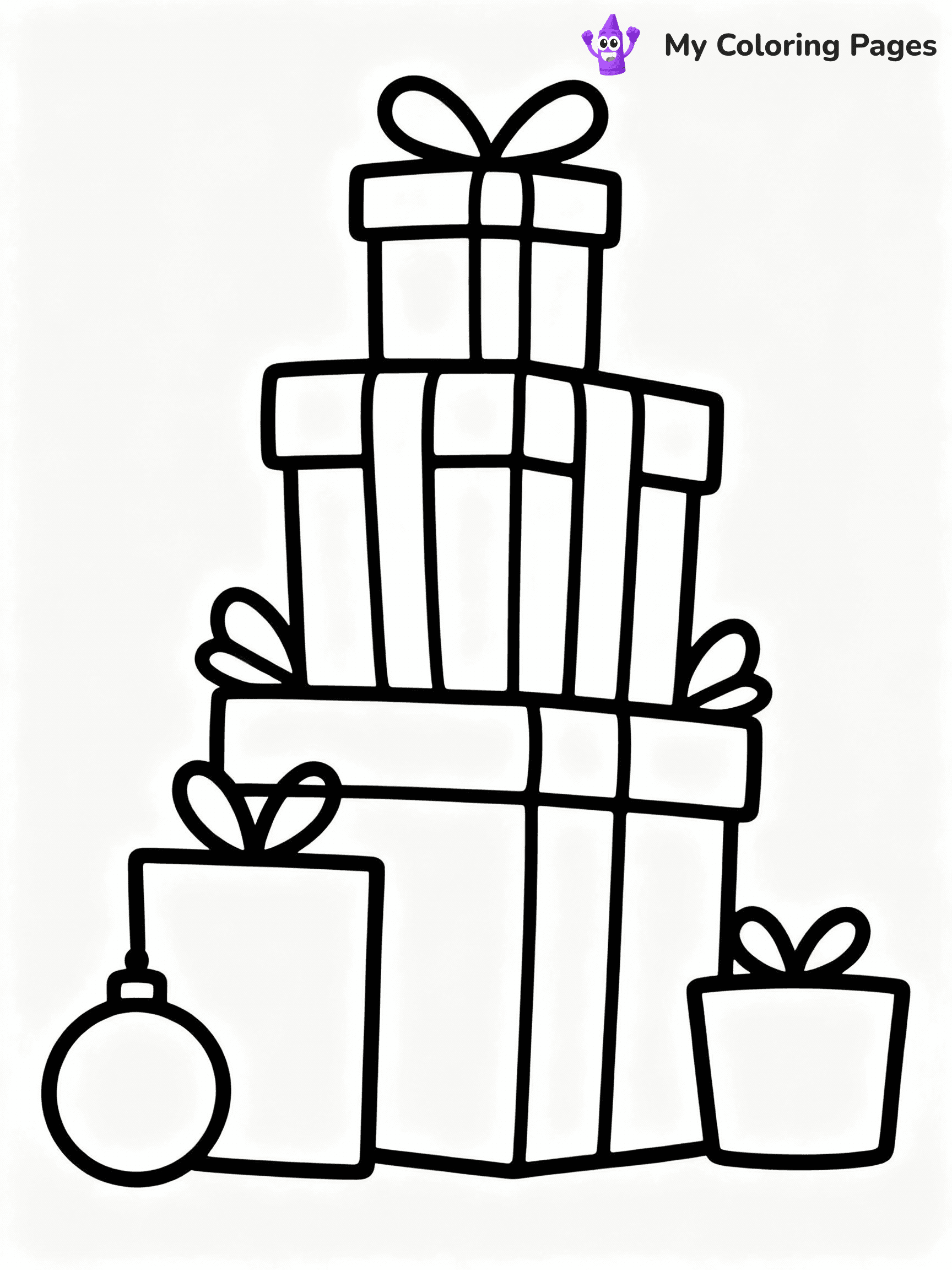 ⚠️ CRITICAL REQUIREMENT - ABSOLUTE BLACK AND WHITE ONLY ⚠️
This MUST be a BLACK AND WHITE line drawing ONLY. NO COLORS whatsoever.
- ONLY pure black lines (#000000) on pure white background (#FFFFFF)
- ABSOLUTELY NO colors, NO shading, NO gradients, NO grayscale
- If there are ANY colors in the output, the image is REJECTED
- This is a COLORING PAGE - meant to be COLORED IN by children
- The output must be UNCOLORED line art ready for coloring
⚠️ SUBJECT TO DRAW: Fun presents stacked high, ribbons and bows, festive decorations, outline style
(REMEMBER: Output must be BLACK AND WHITE line art only, NOT colored!)
# COLORING PAGE: BLACK OUTLINES ONLY - WHITE BACKGROUND MANDATORY
Create a **coloring book page** using EXACTLY two values: black lines, white space.
## NON-NEGOTIABLE BINARY RULES
- **ONLY #000000 (black) and #FFFFFF (white)** - NO other values exist
- **EVERY PIXEL = BLACK OR WHITE** - no gray/shading/antialiasing
- **WHITE BACKGROUND MANDATORY** - entire canvas stays white
- **ALL SHAPES HOLLOW** - everything is empty outlines waiting to be colored
- **FORBIDDEN:** fills, shading, gradients, patterns, textures, colors
- **NO SOLID REGIONS** - if it's not a thin line, it's wrong
## Universal Line Standards
- Black outlines ONLY - thin, uniform weight
- Every shape completely empty inside
- Closed contours suitable for coloring
- Simple flat illustration - zero depth/3D/realism
- **Style:** Whimsical Doodle Art Alley - rounded, friendly outlines (unless specified)
## Everything = Outline Only
- Characters/animals: hollow shapes
- Objects/clothing: empty contours
- Backgrounds/scenery: line work only
- Natural elements: outlined forms
- Dark/night areas: don't exist (use outlined symbols)
- Textures/patterns: convert to simple lines
## The Test
Can a child color EVERY white space with crayons? If any area is pre-filled/shaded/gray or colored in, it FAILS. Every shape must be waiting to receive color.
**FINAL OUTPUT**: Binary coloring page. Black lines define shapes. White spaces ready for coloring. Nothing else exists. No exceptions. Print-ready.
⚠️ FINAL REMINDER: Draw the subject "Fun presents stacked high, ribbons and bows, festive decorations, outline style" as BLACK AND WHITE line art. Zero colors in output.
