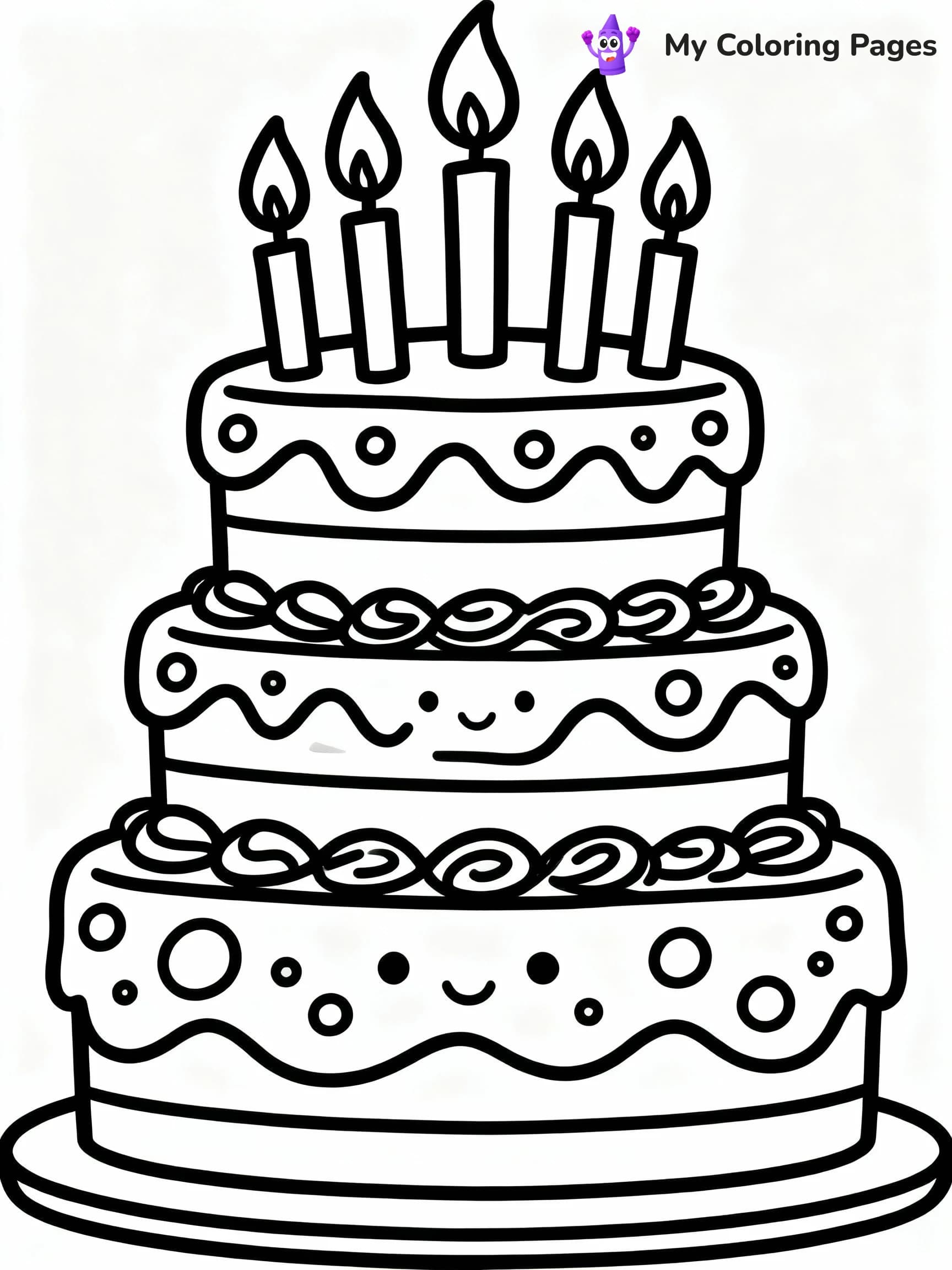 Happy Birthday Coloring Pages - 23