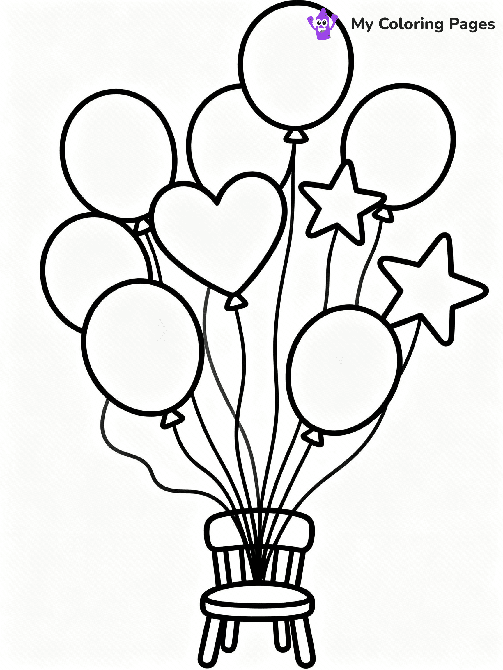 ⚠️ CRITICAL REQUIREMENT - ABSOLUTE BLACK AND WHITE ONLY ⚠️
This MUST be a BLACK AND WHITE line drawing ONLY. NO COLORS whatsoever.
- ONLY pure black lines (#000000) on pure white background (#FFFFFF)
- ABSOLUTELY NO colors, NO shading, NO gradients, NO grayscale
- If there are ANY colors in the output, the image is REJECTED
- This is a COLORING PAGE - meant to be COLORED IN by children
- The output must be UNCOLORED line art ready for coloring
⚠️ SUBJECT TO DRAW: birthday balloons in various shapes, some tied to a chair, outline style
(REMEMBER: Output must be BLACK AND WHITE line art only, NOT colored!)
# COLORING PAGE: BLACK OUTLINES ONLY - WHITE BACKGROUND MANDATORY
Create a **coloring book page** using EXACTLY two values: black lines, white space.
## NON-NEGOTIABLE BINARY RULES
- **ONLY #000000 (black) and #FFFFFF (white)** - NO other values exist
- **EVERY PIXEL = BLACK OR WHITE** - no gray/shading/antialiasing
- **WHITE BACKGROUND MANDATORY** - entire canvas stays white
- **ALL SHAPES HOLLOW** - everything is empty outlines waiting to be colored
- **FORBIDDEN:** fills, shading, gradients, patterns, textures, colors
- **NO SOLID REGIONS** - if it's not a thin line, it's wrong
## Universal Line Standards
- Black outlines ONLY - thin, uniform weight
- Every shape completely empty inside
- Closed contours suitable for coloring
- Simple flat illustration - zero depth/3D/realism
- **Style:** Whimsical Doodle Art Alley - rounded, friendly outlines (unless specified)
## Everything = Outline Only
- Characters/animals: hollow shapes
- Objects/clothing: empty contours
- Backgrounds/scenery: line work only
- Natural elements: outlined forms
- Dark/night areas: don't exist (use outlined symbols)
- Textures/patterns: convert to simple lines
## The Test
Can a child color EVERY white space with crayons? If any area is pre-filled/shaded/gray or colored in, it FAILS. Every shape must be waiting to receive color.
**FINAL OUTPUT**: Binary coloring page. Black lines define shapes. White spaces ready for coloring. Nothing else exists. No exceptions. Print-ready.
⚠️ FINAL REMINDER: Draw the subject "birthday balloons in various shapes, some tied to a chair, outline style" as BLACK AND WHITE line art. Zero colors in output.