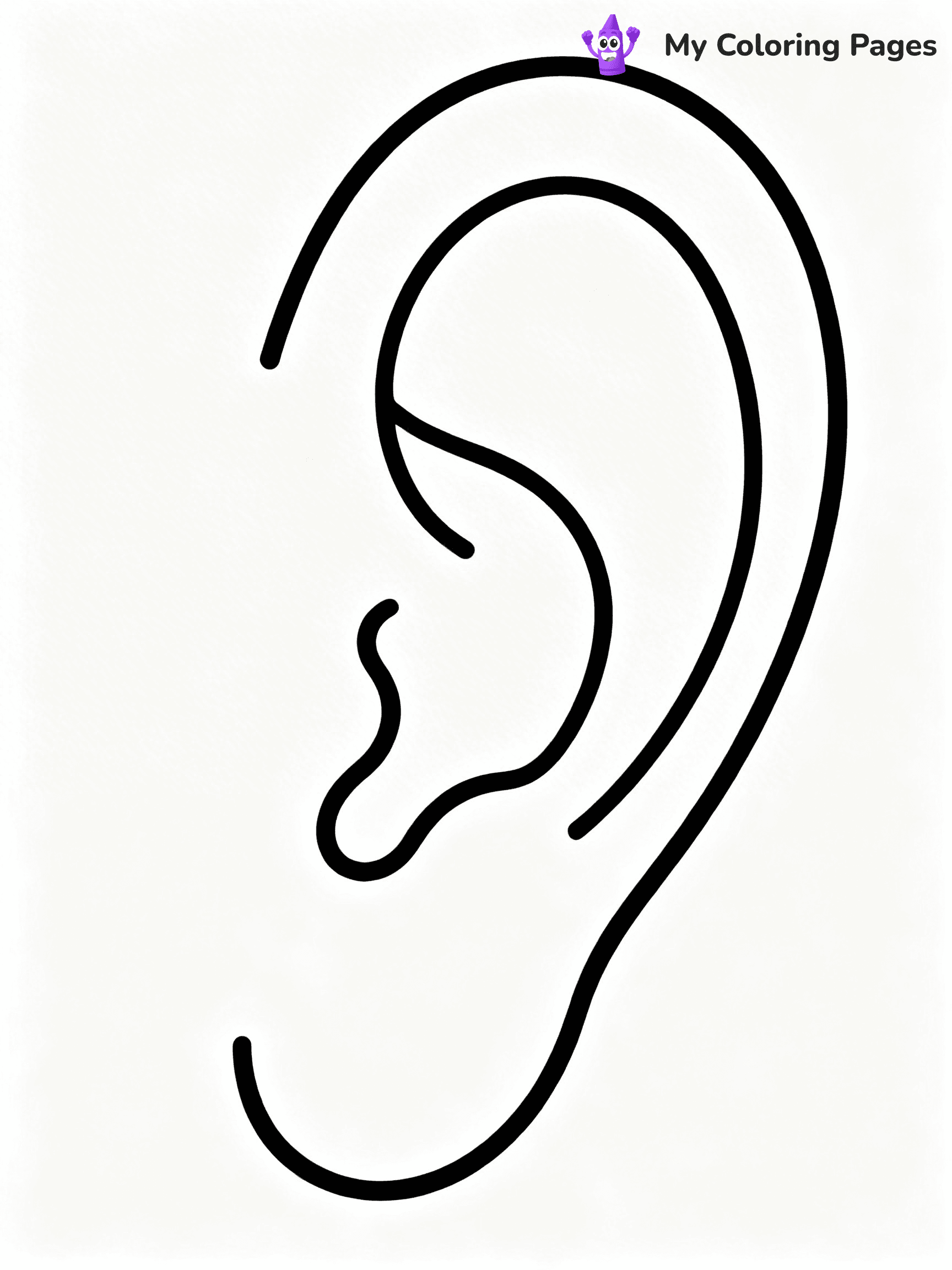 Ear Coloring Pages - 34