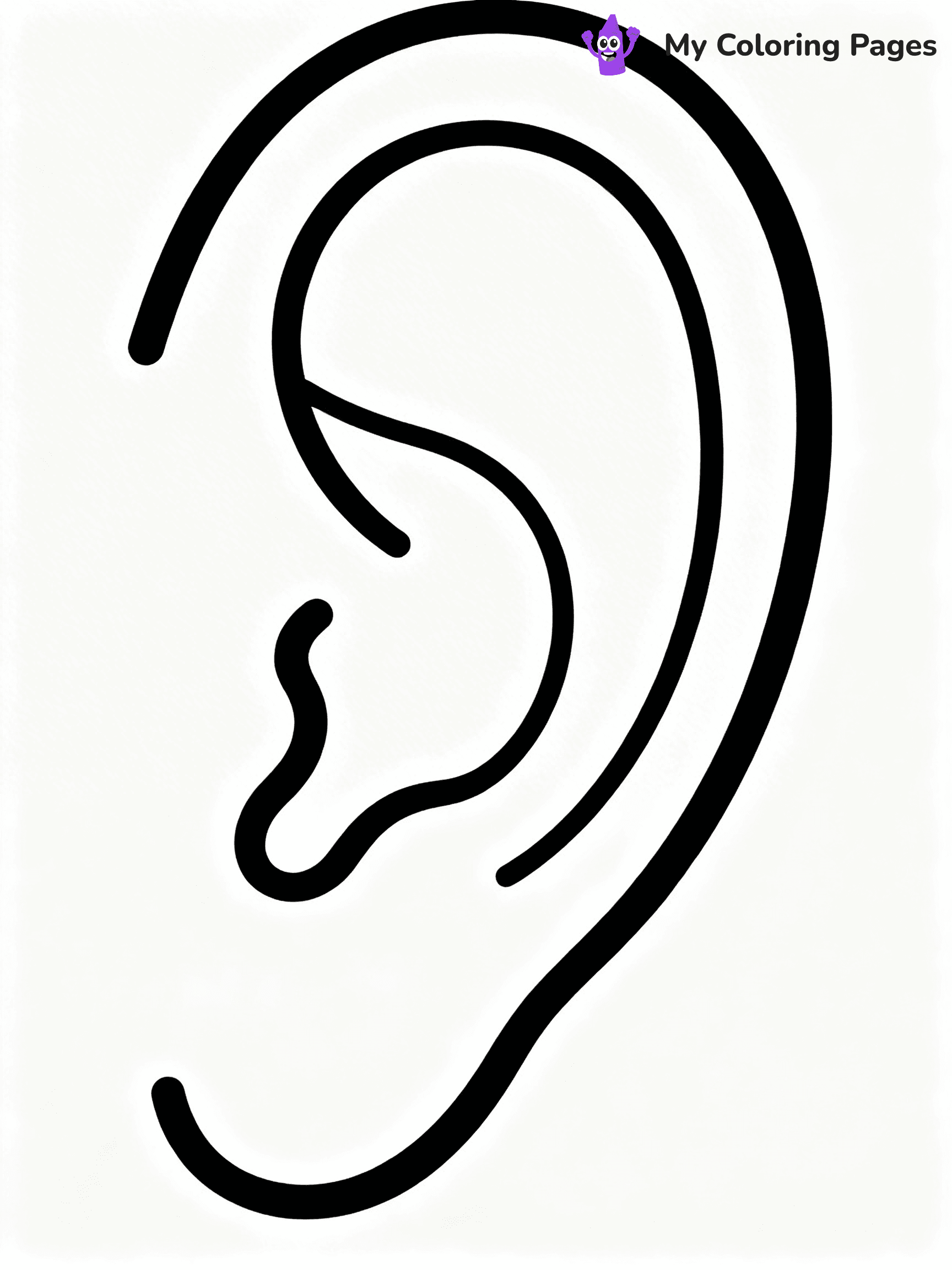 Ear Coloring Pages - 33