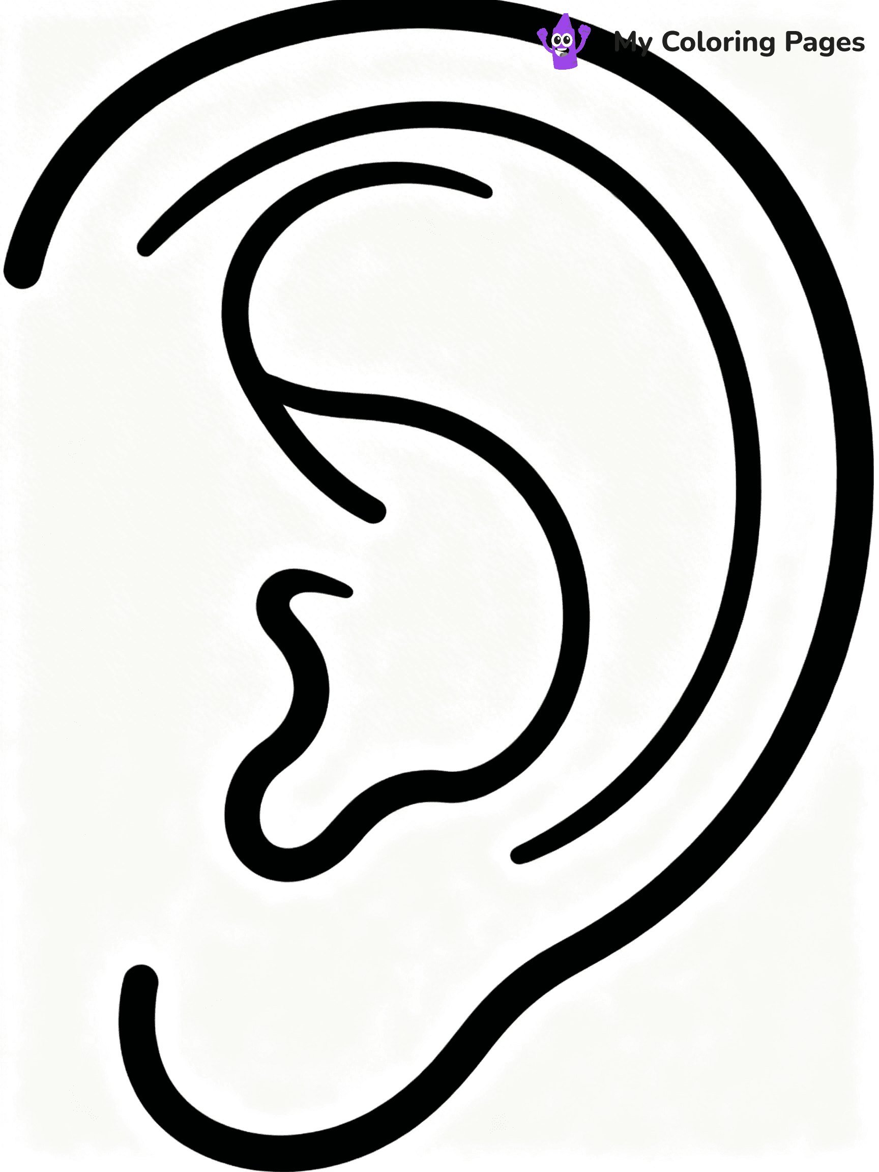 Ear Coloring Pages - 32
