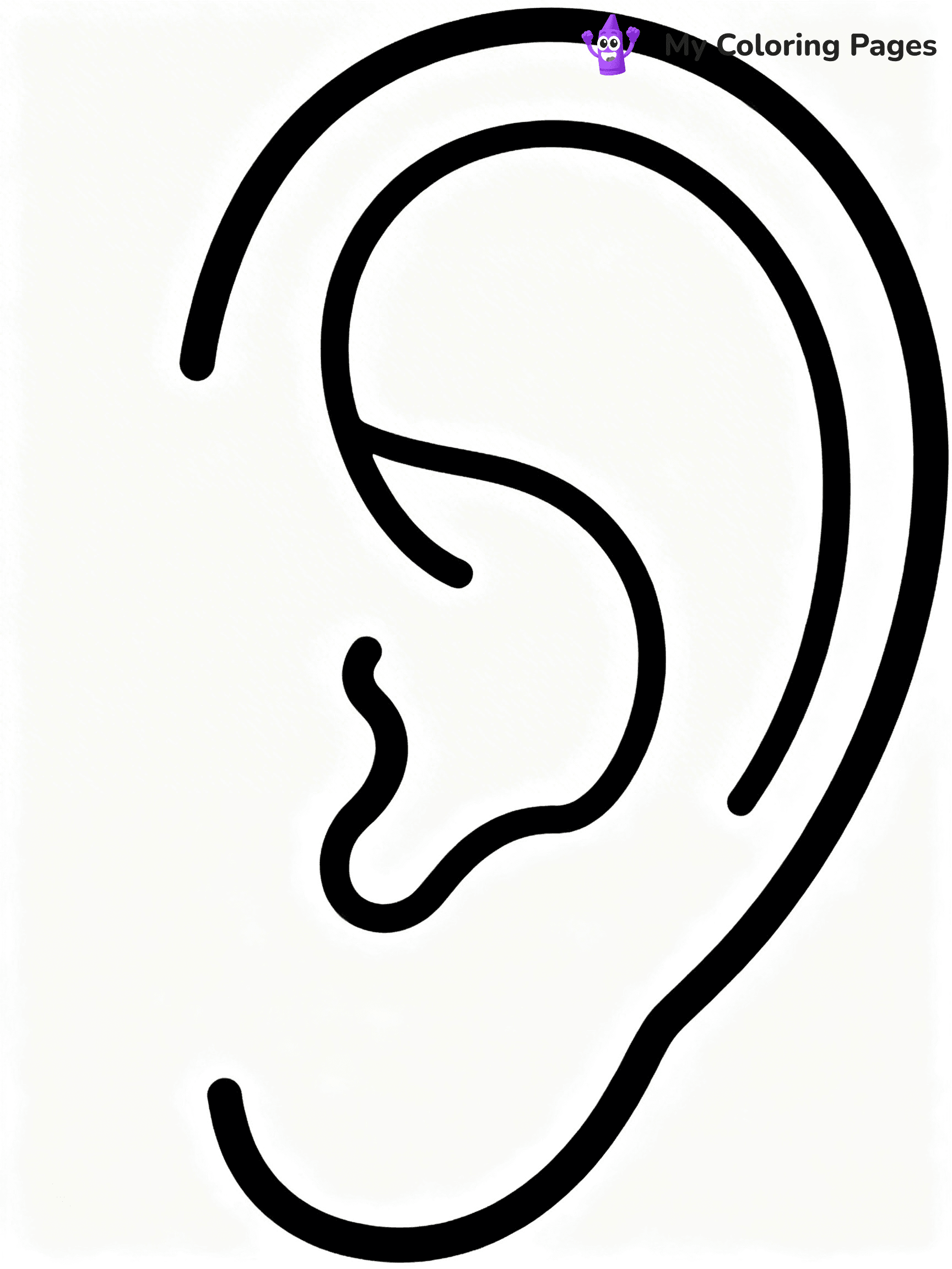 Ear Coloring Pages - 31