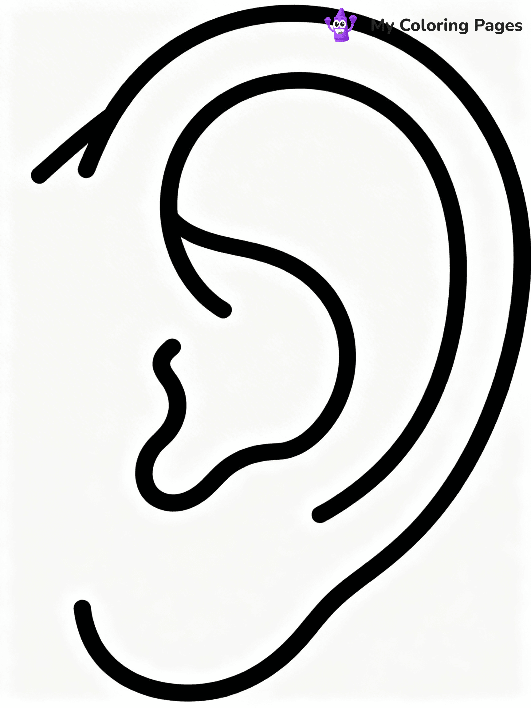 Ear Coloring Pages - 30