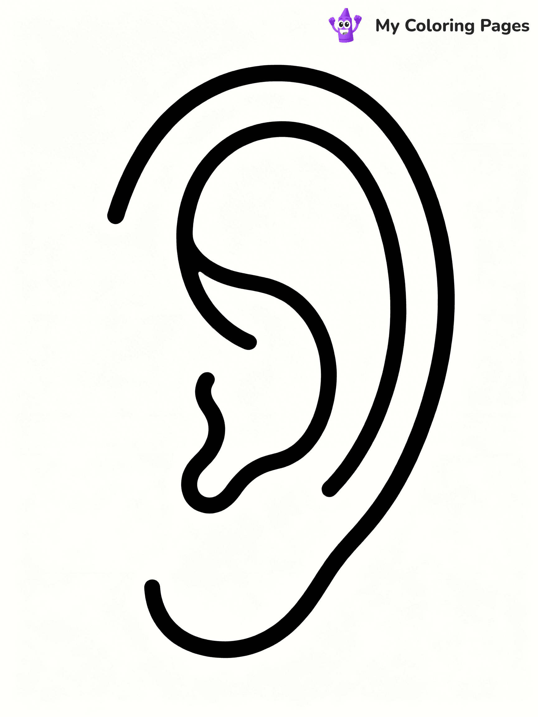 Ear Coloring Pages - 29