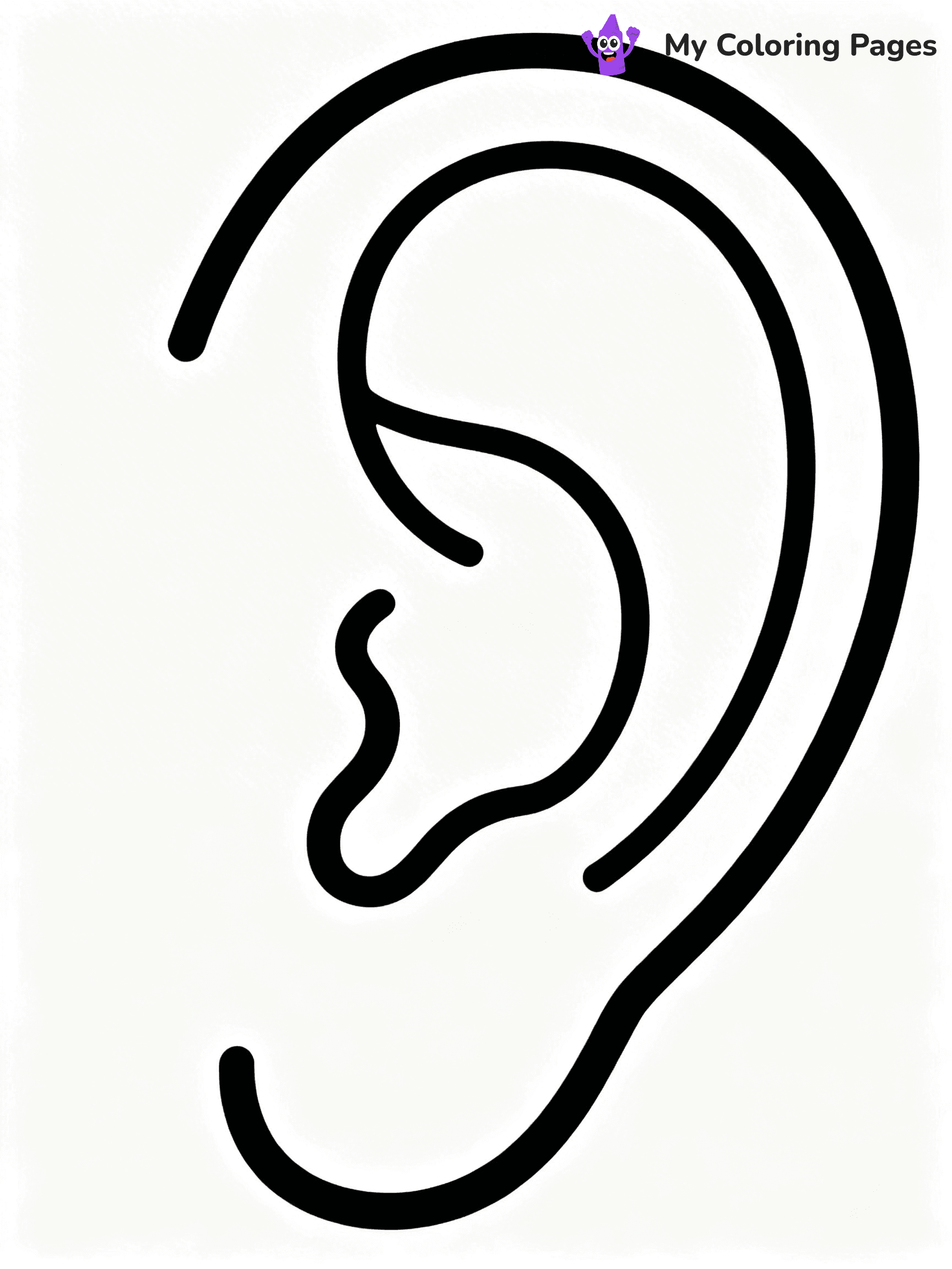Ear Coloring Pages - 28