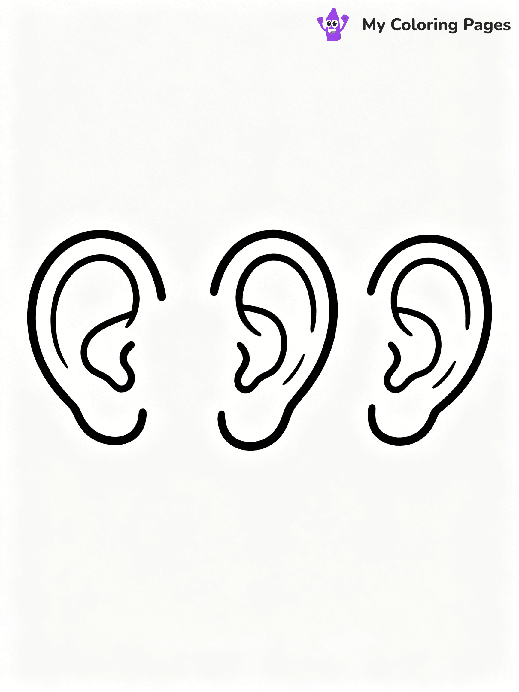 Ear Coloring Pages - 25