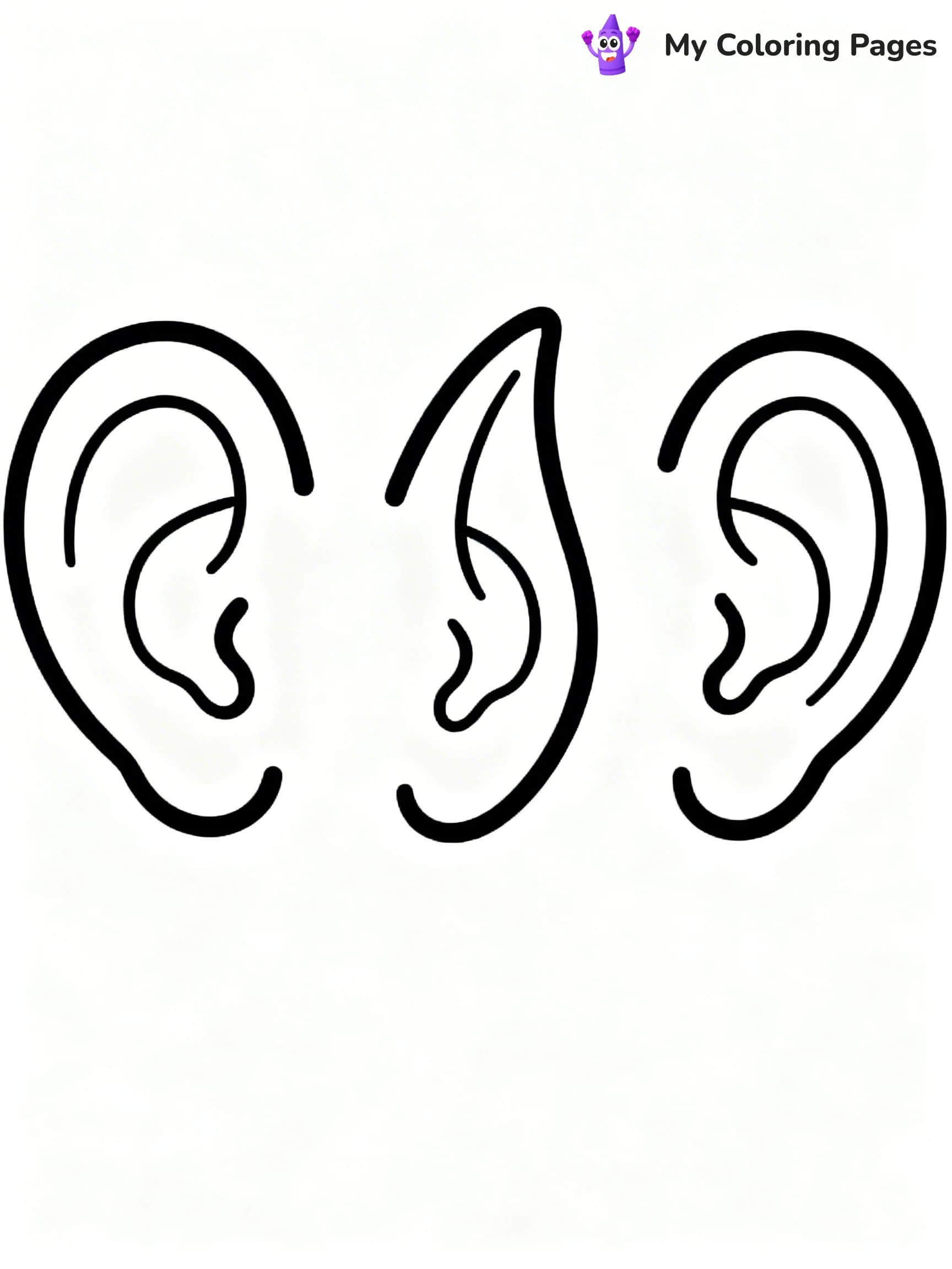 Ear Coloring Pages - 24