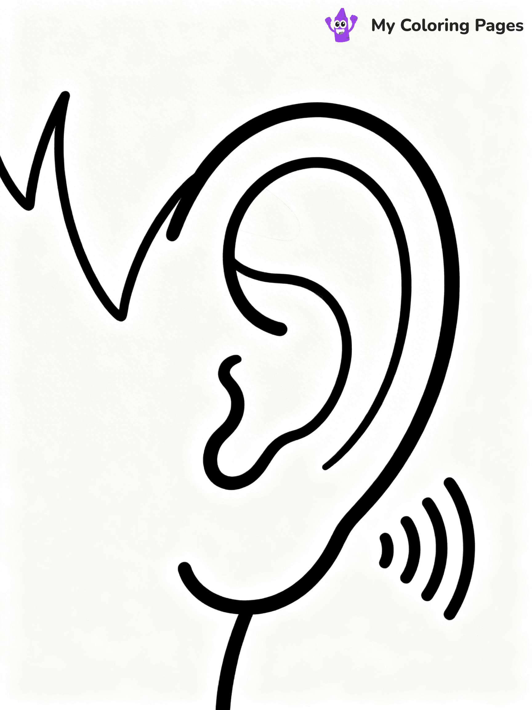 Ear Coloring Pages - 18