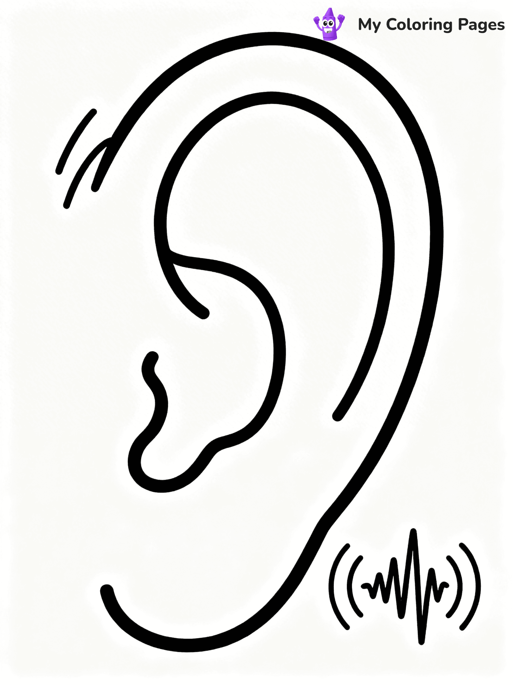 Ear Coloring Pages - 17