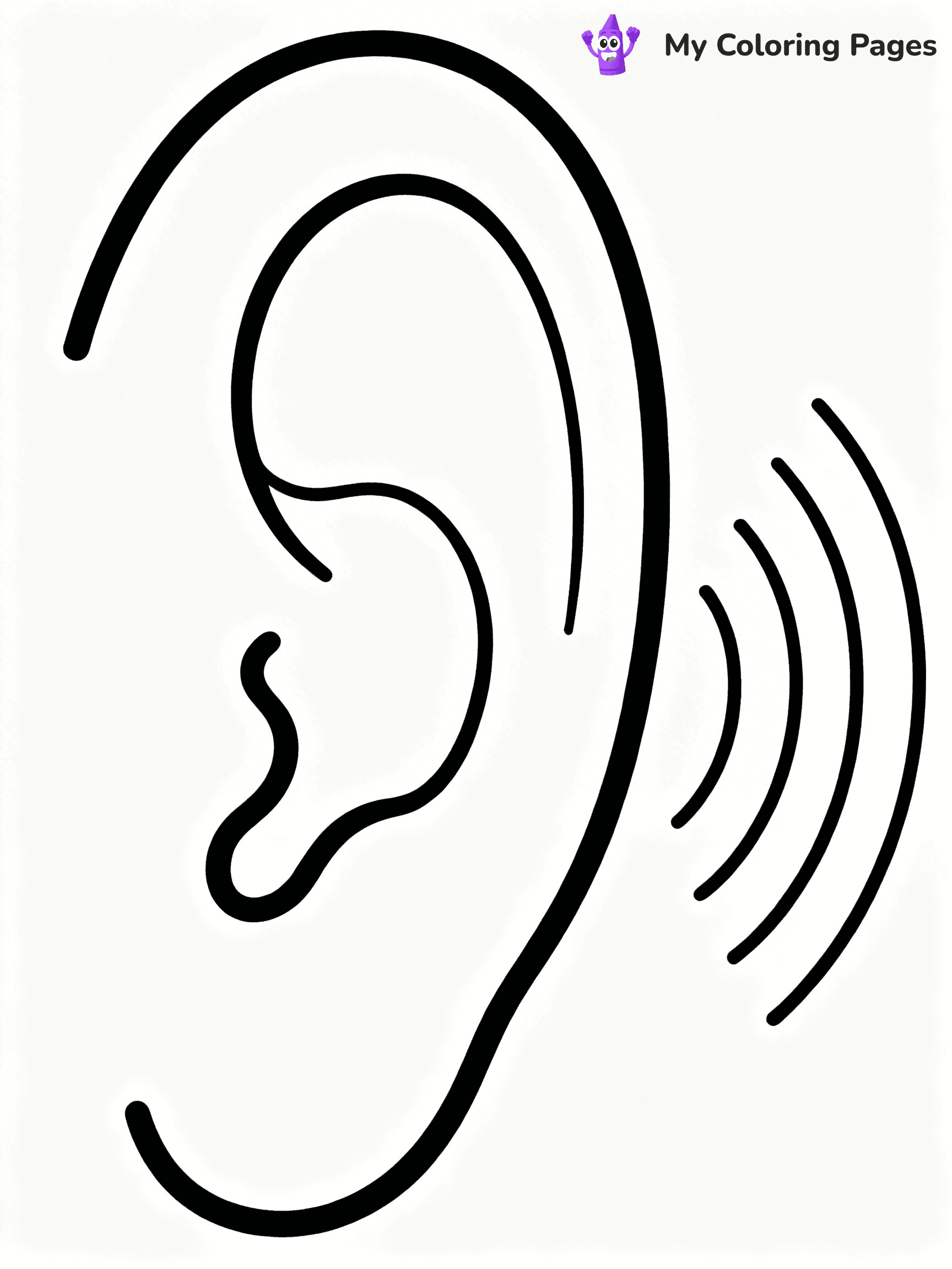 Ear Coloring Pages - 15