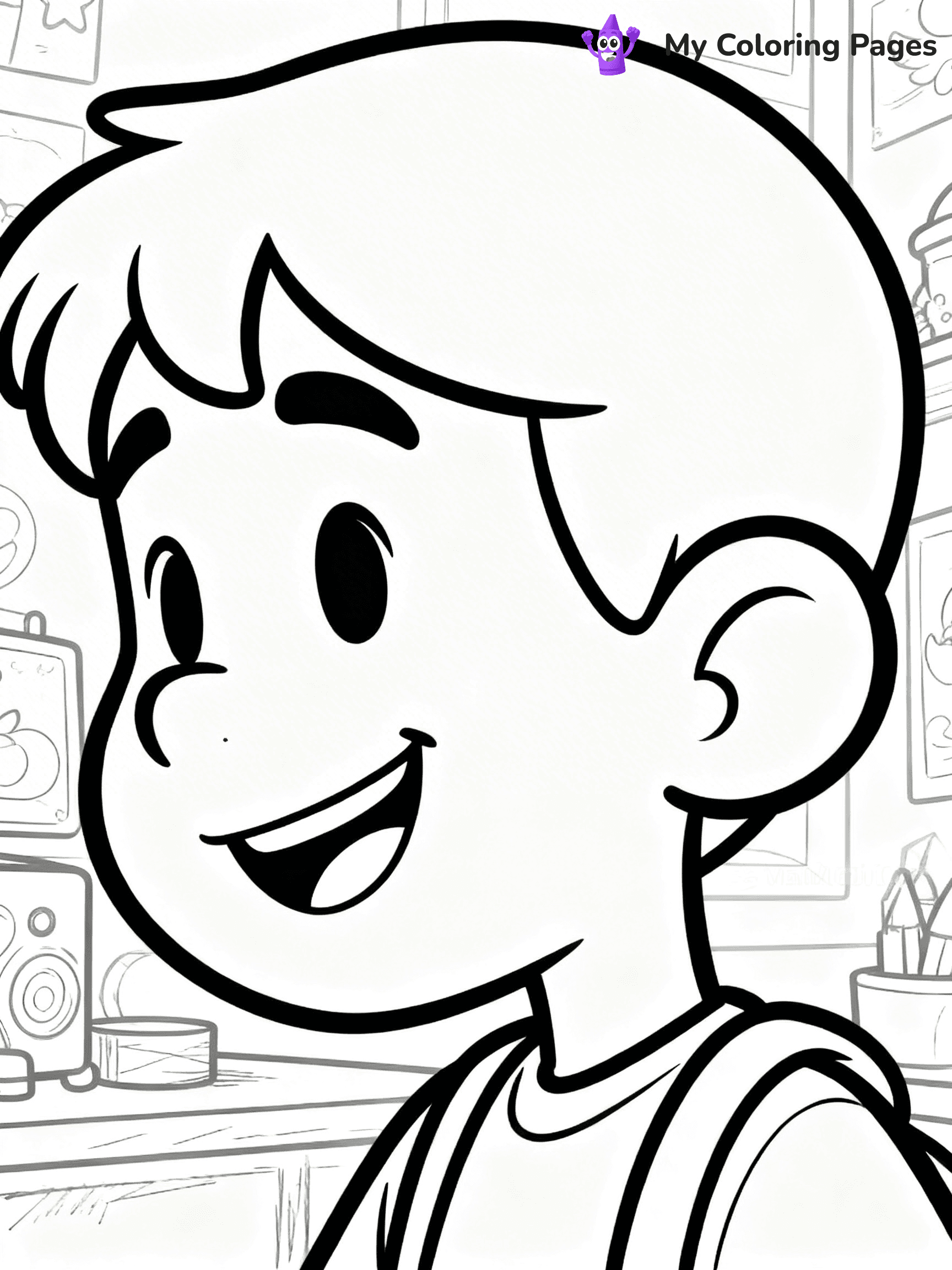 Ear Coloring Pages - 8