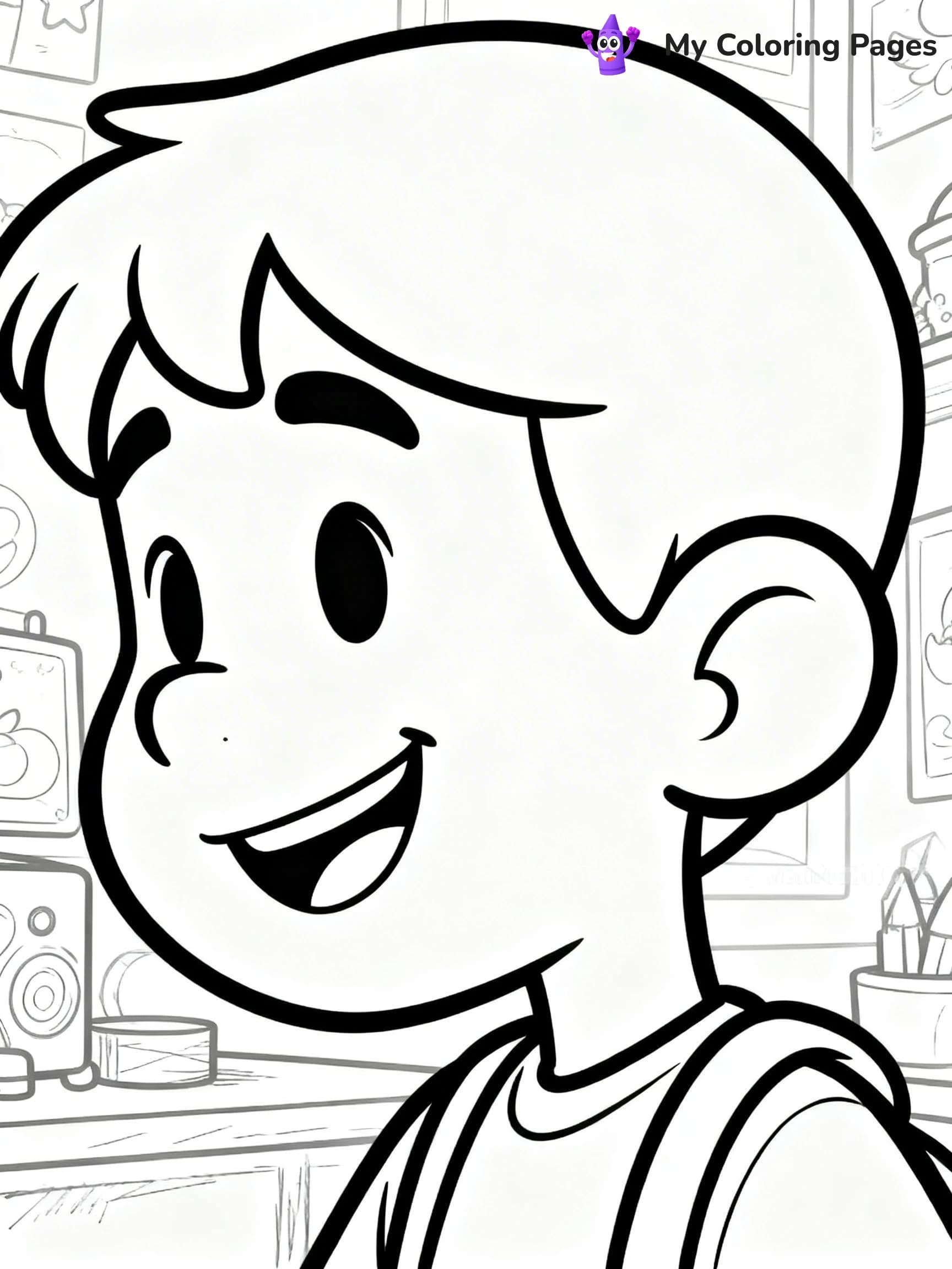 Ear Coloring Pages - 8