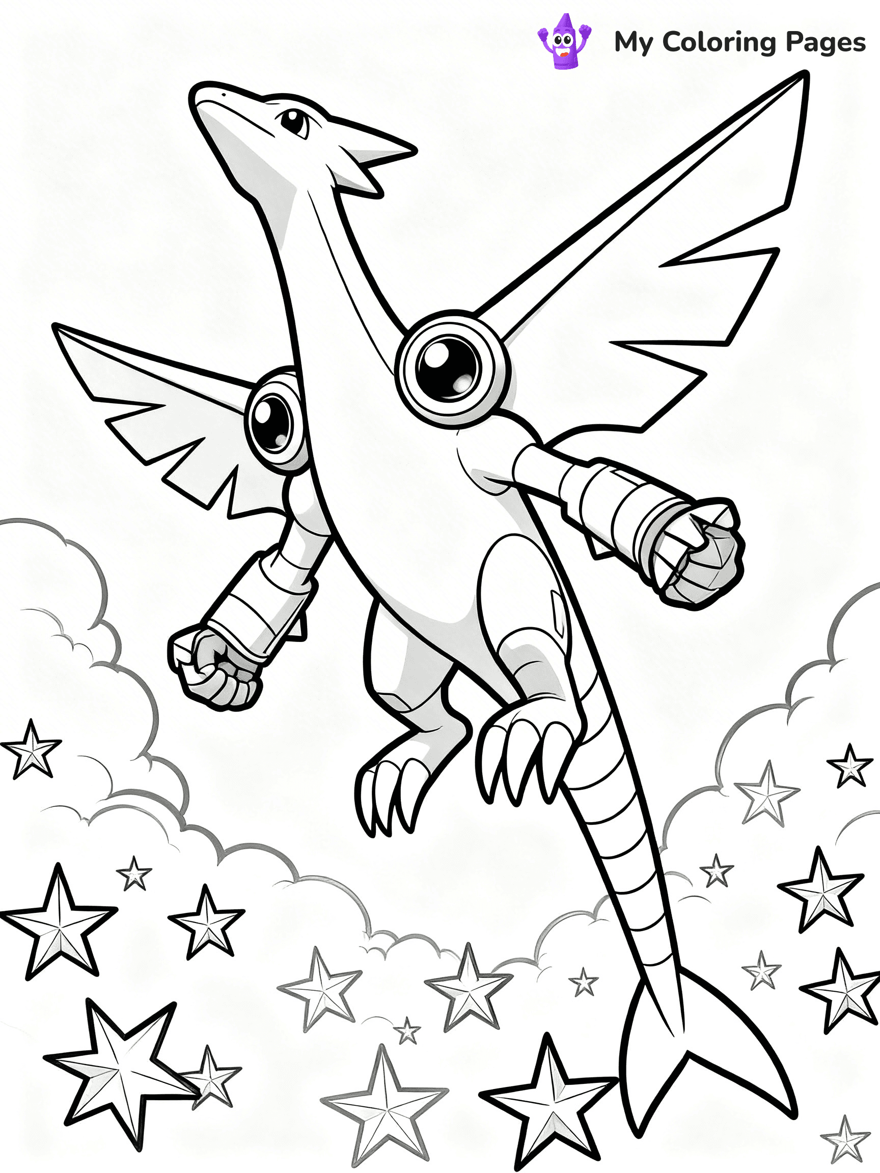 Palkia Coloring Pages - 12