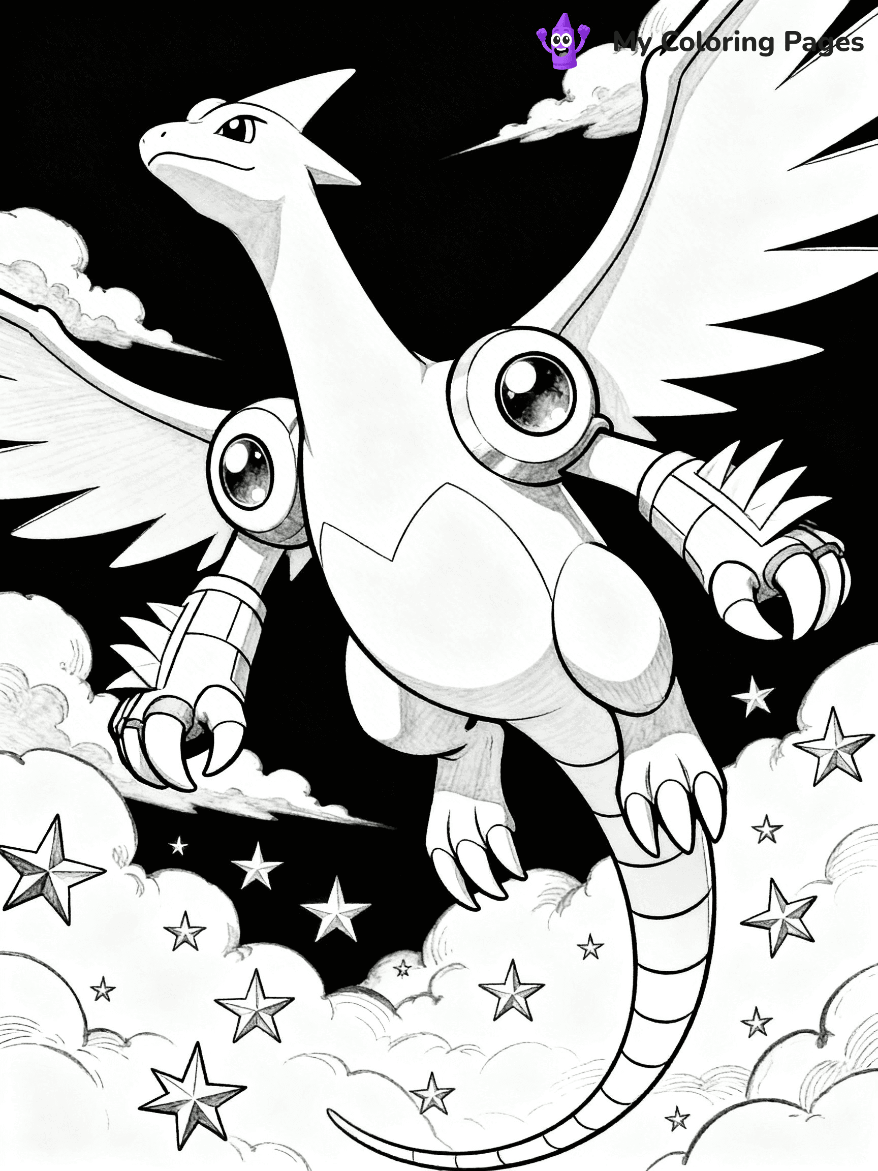 Palkia Coloring Pages - 8