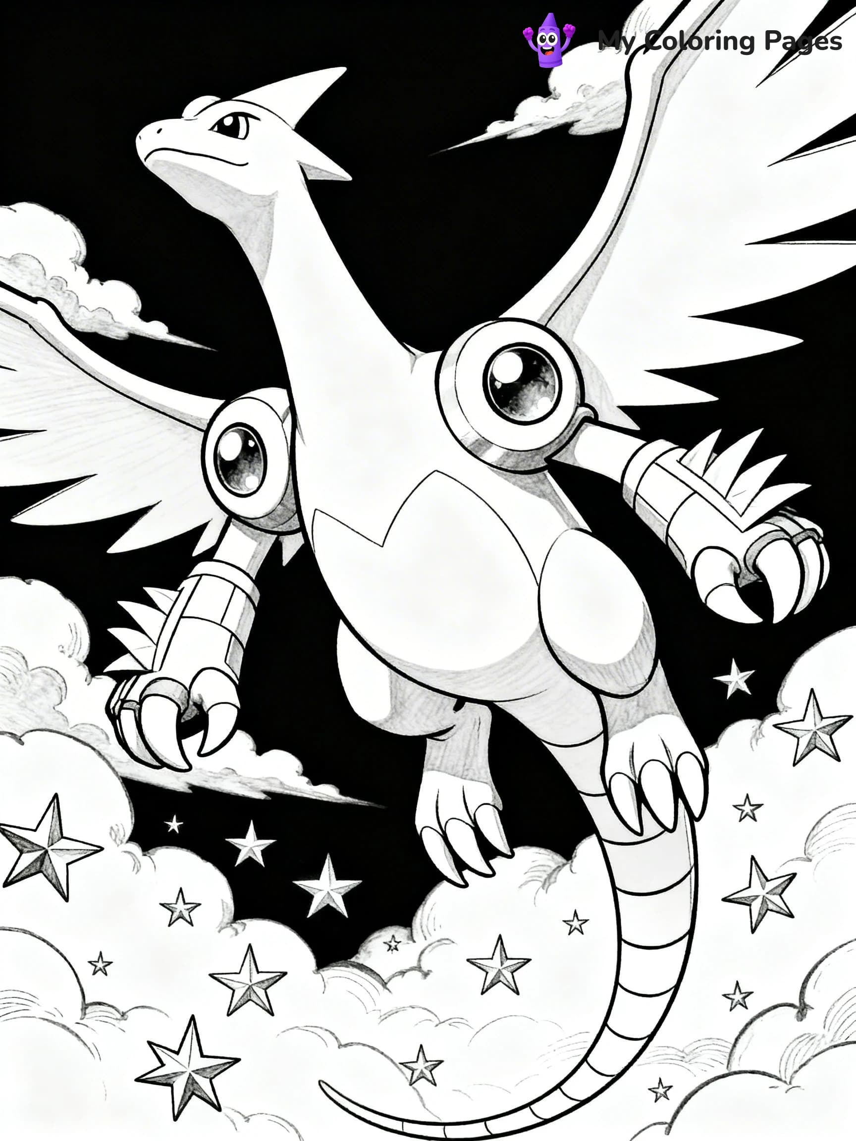 Palkia Coloring Pages - 8