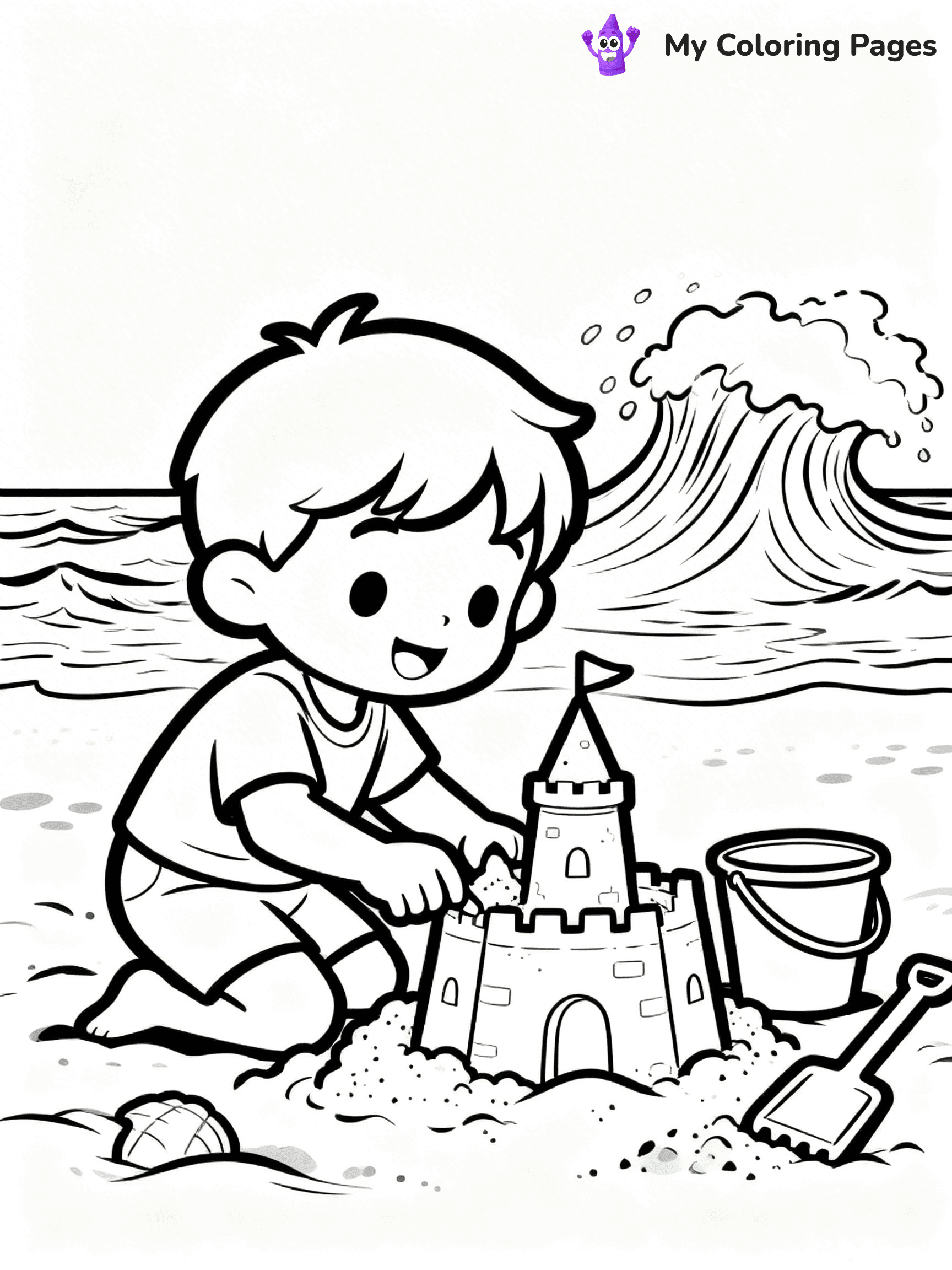Sandcastle Coloring Pages - 21