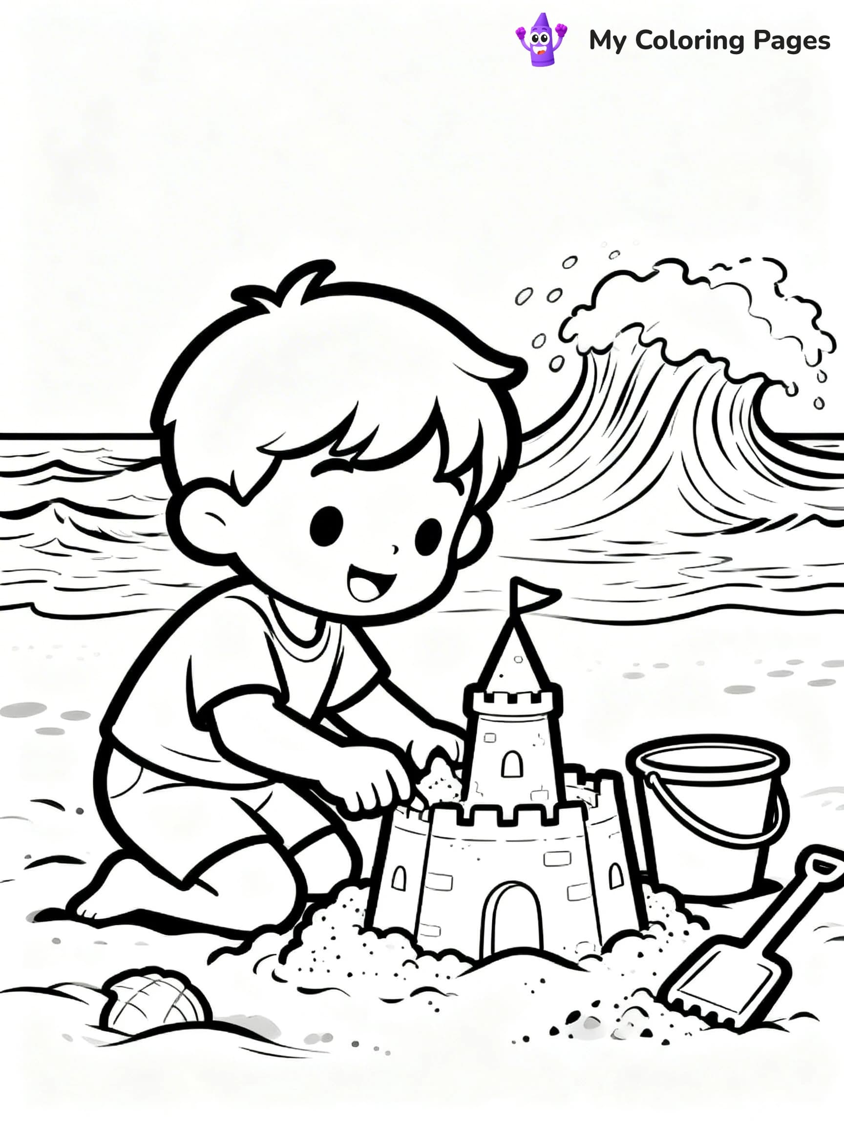 Sandcastle Coloring Pages - 21