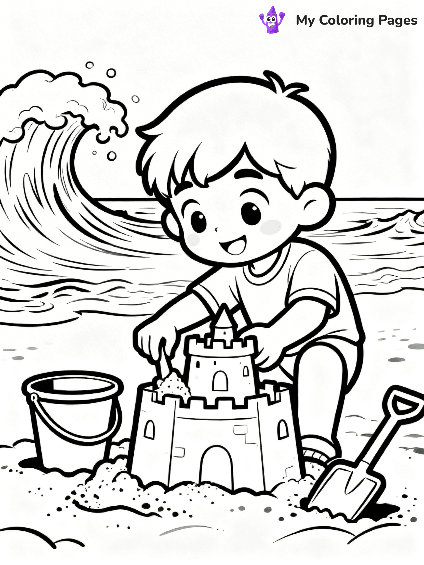 Sandcastle Coloring Pages - 20
