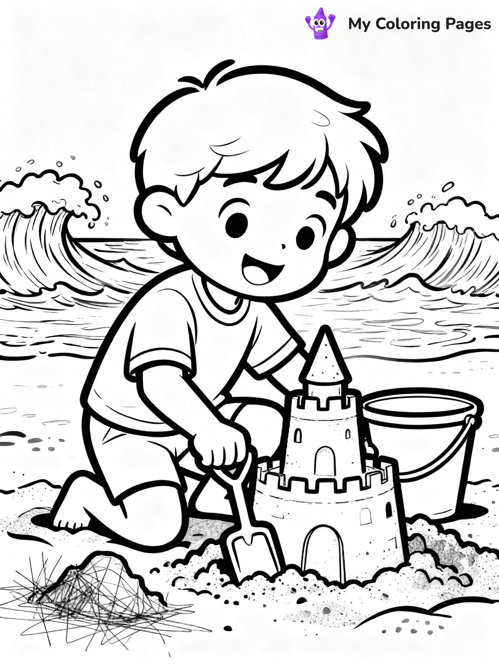 Sandcastle Coloring Pages - 19