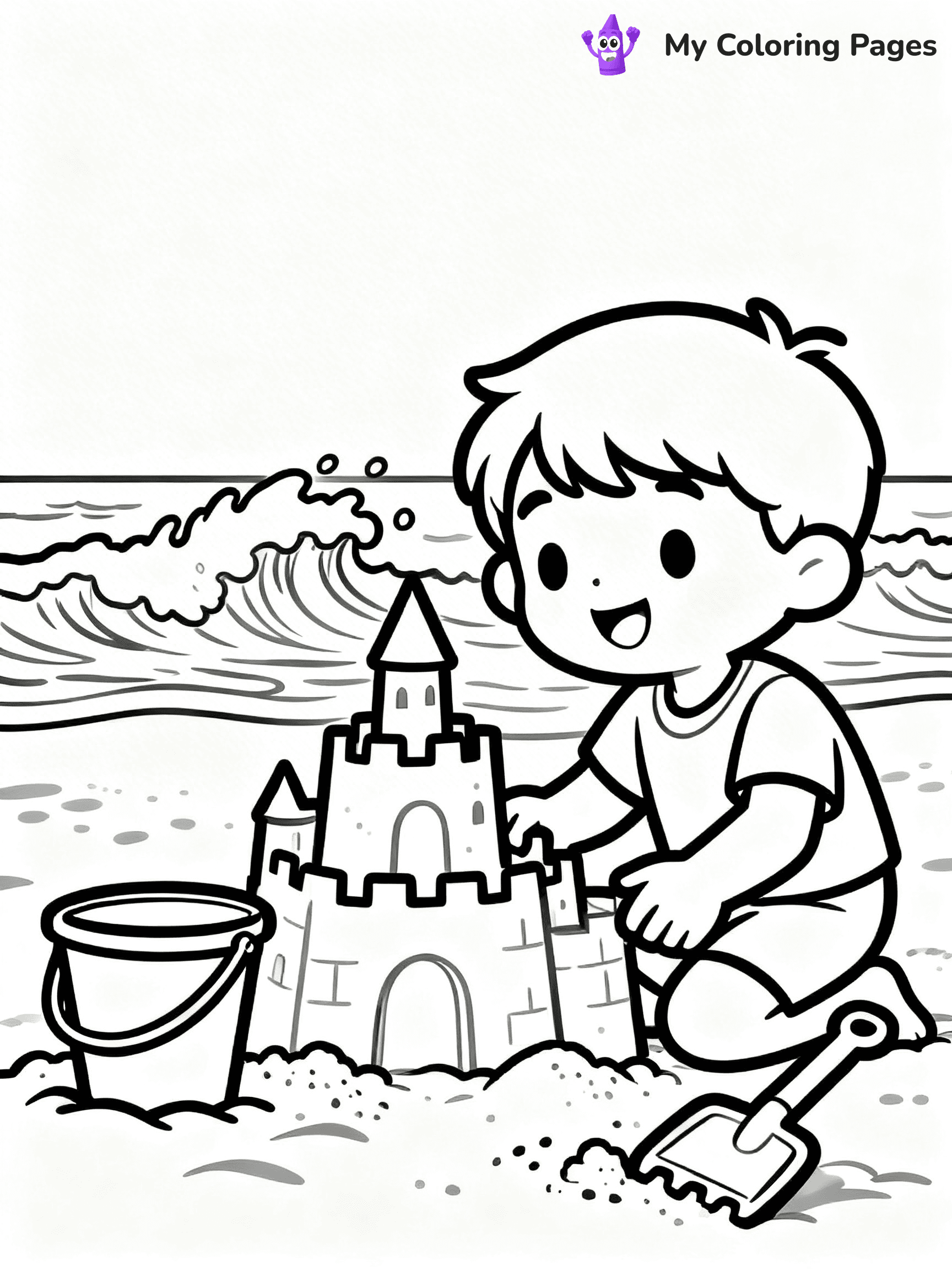 Sandcastle Coloring Pages - 16