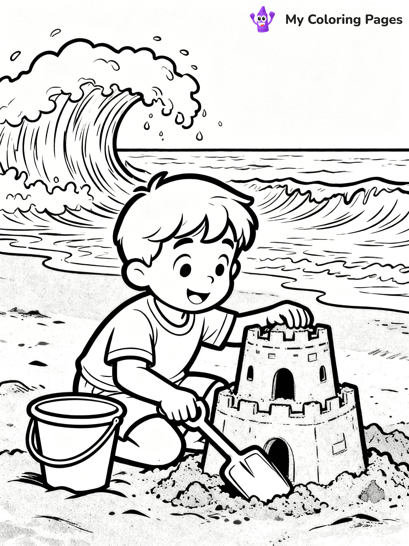 Sandcastle Coloring Pages - 15